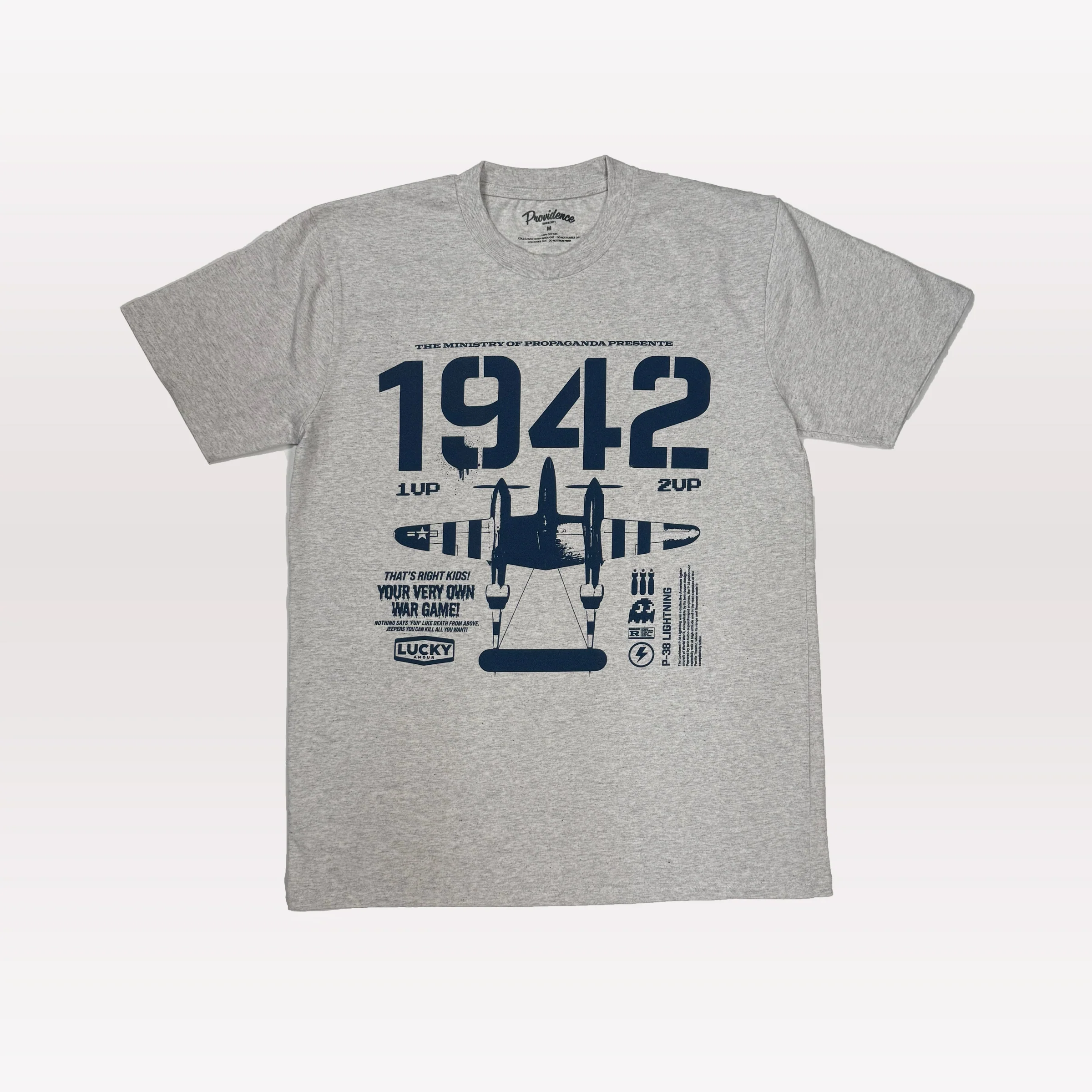 1942 T-Shirt - Light Grey Marle