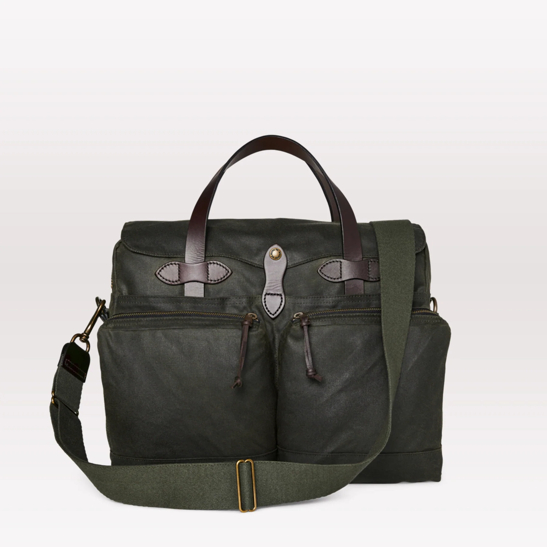 24 Hour Tin Cloth Briefcase - Otter Green