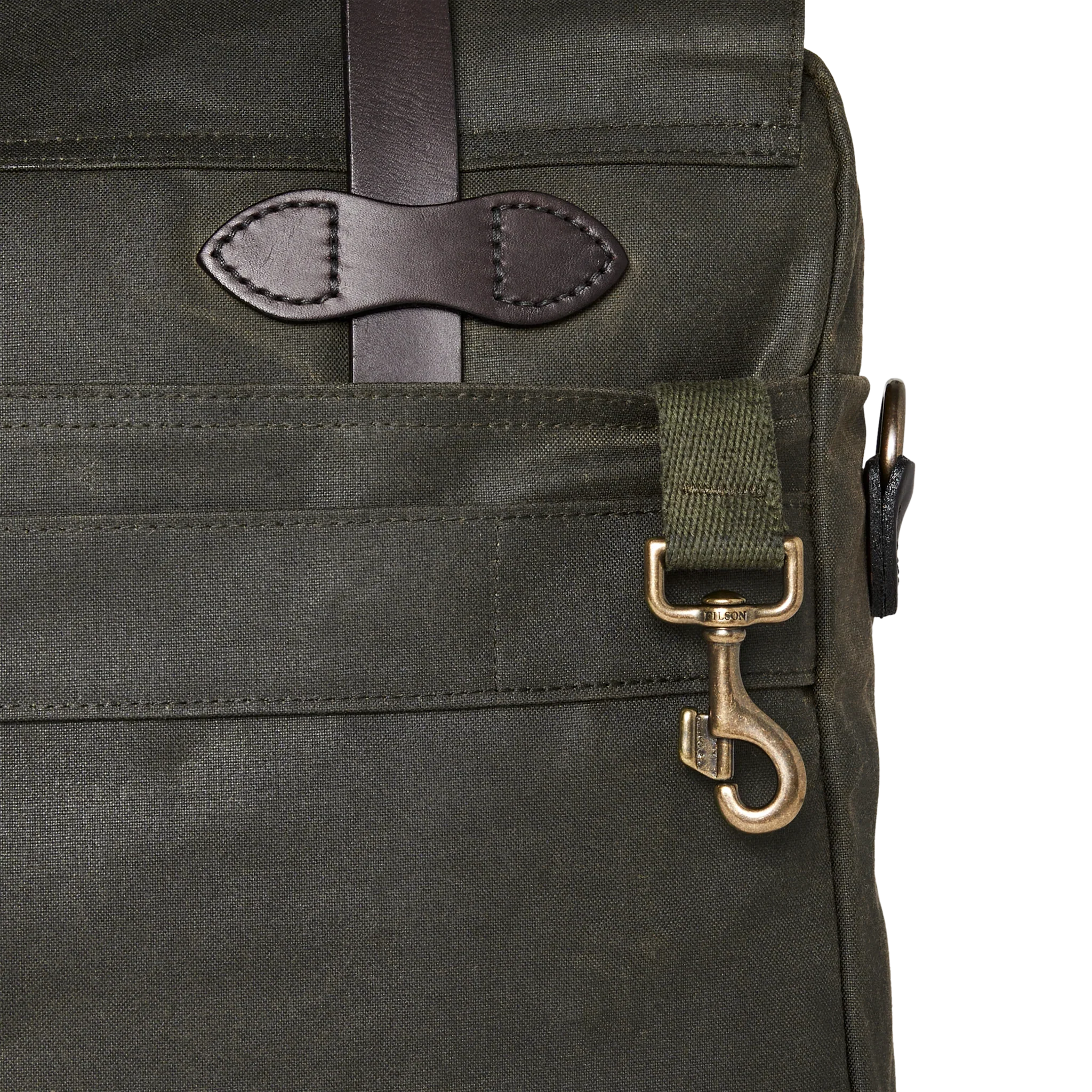 24 Hour Tin Cloth Briefcase - Otter Green - Image 9