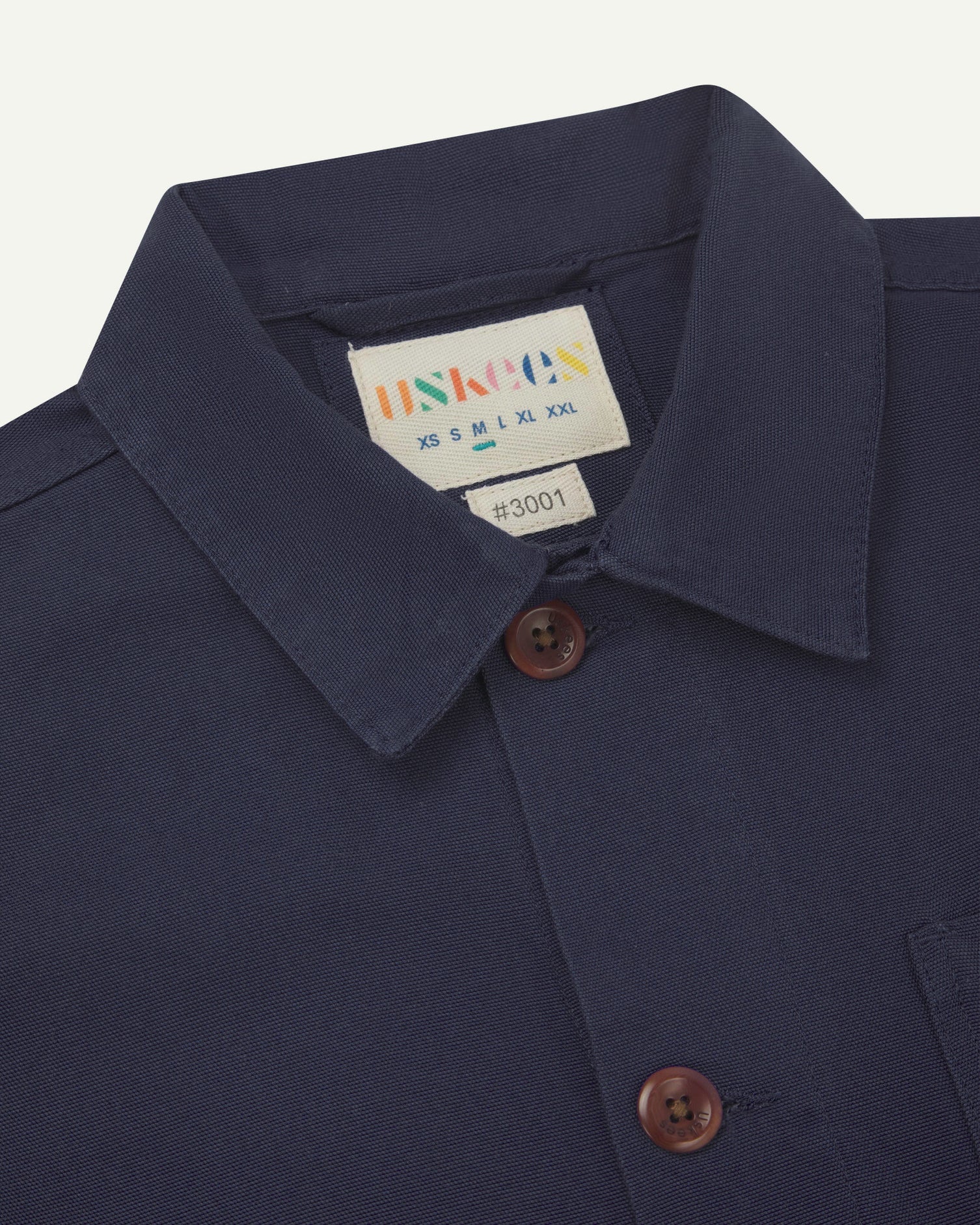 3001 Buttoned Overshirt - Midnight Blue - Image 2