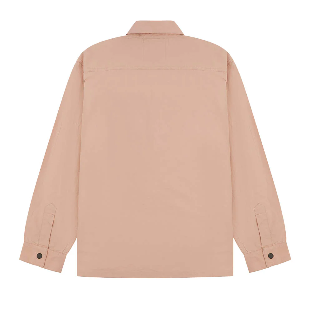 6001 Lightweight Buttoned Overshirt - Dusty Pink - Image 2