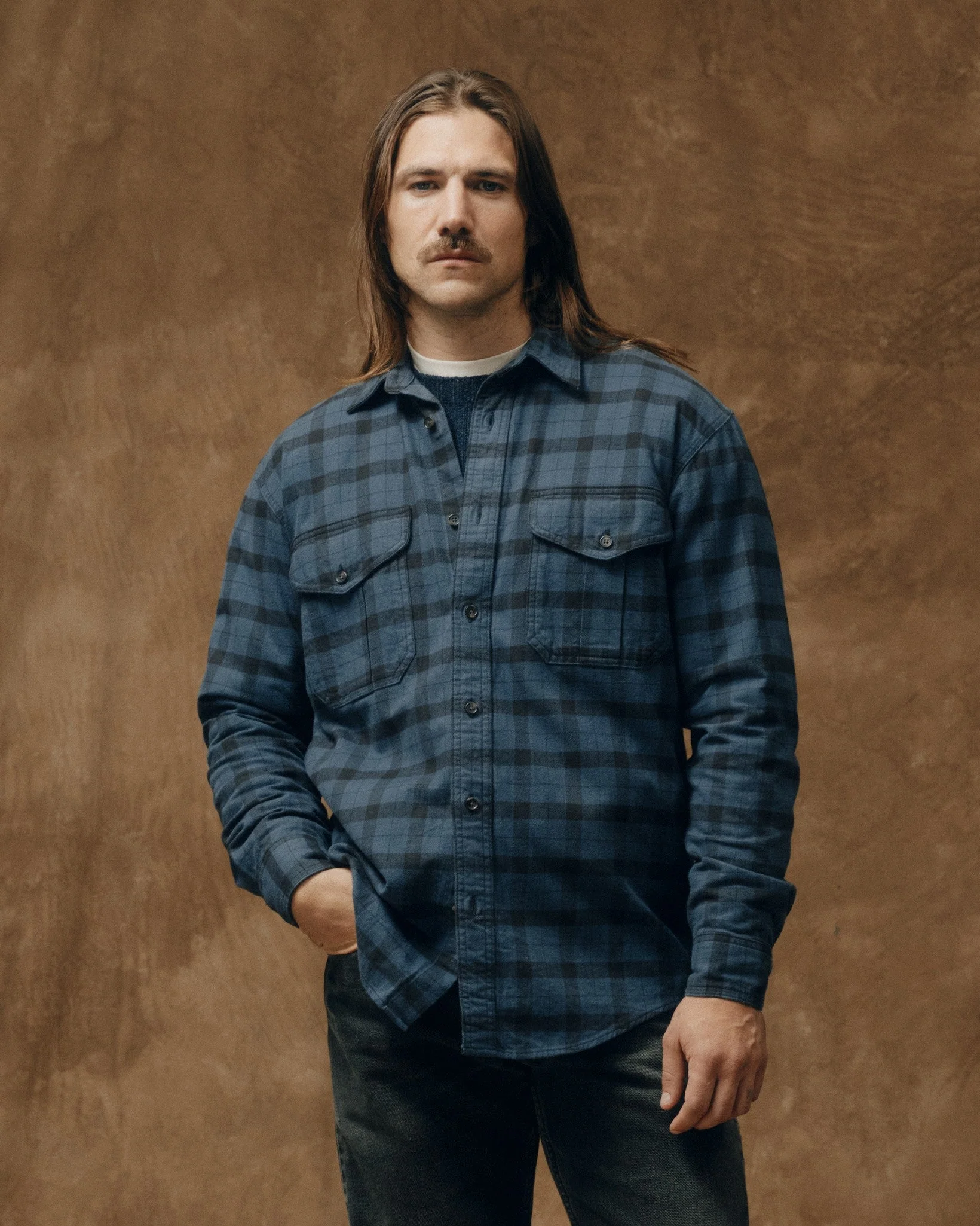Alaskan Guide Shirt - Midnight / Black Check - Image 3