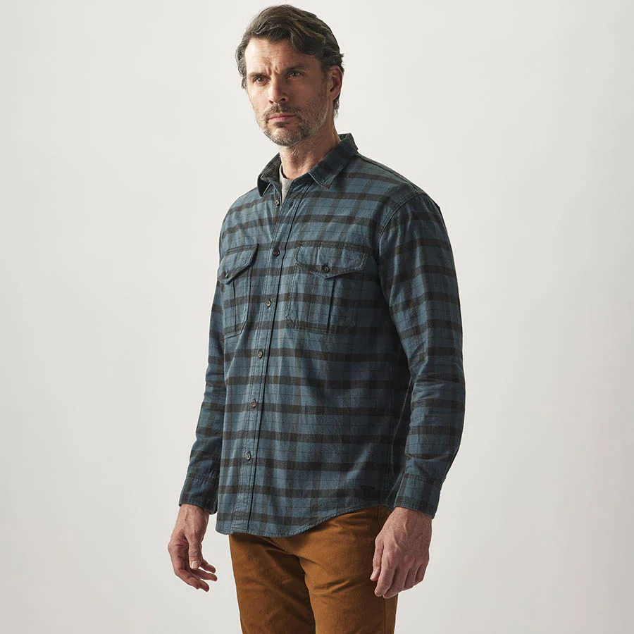 Alaskan Guide Shirt - Midnight / Black Check - Image 6