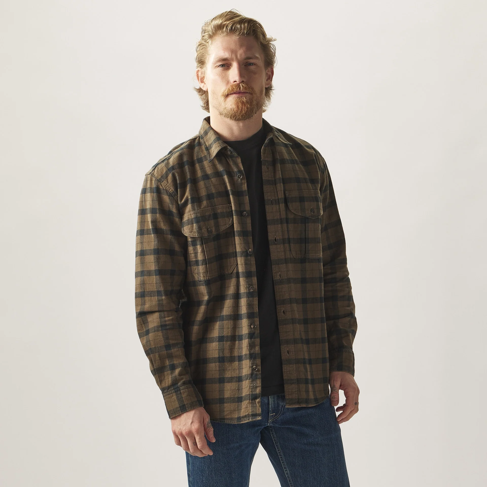 Alaskan Guide Shirt - Otter Green / Black Plaid - Image 2
