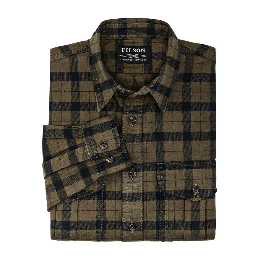 Alaskan Guide Shirt - Otter Green / Black Plaid - Image 3