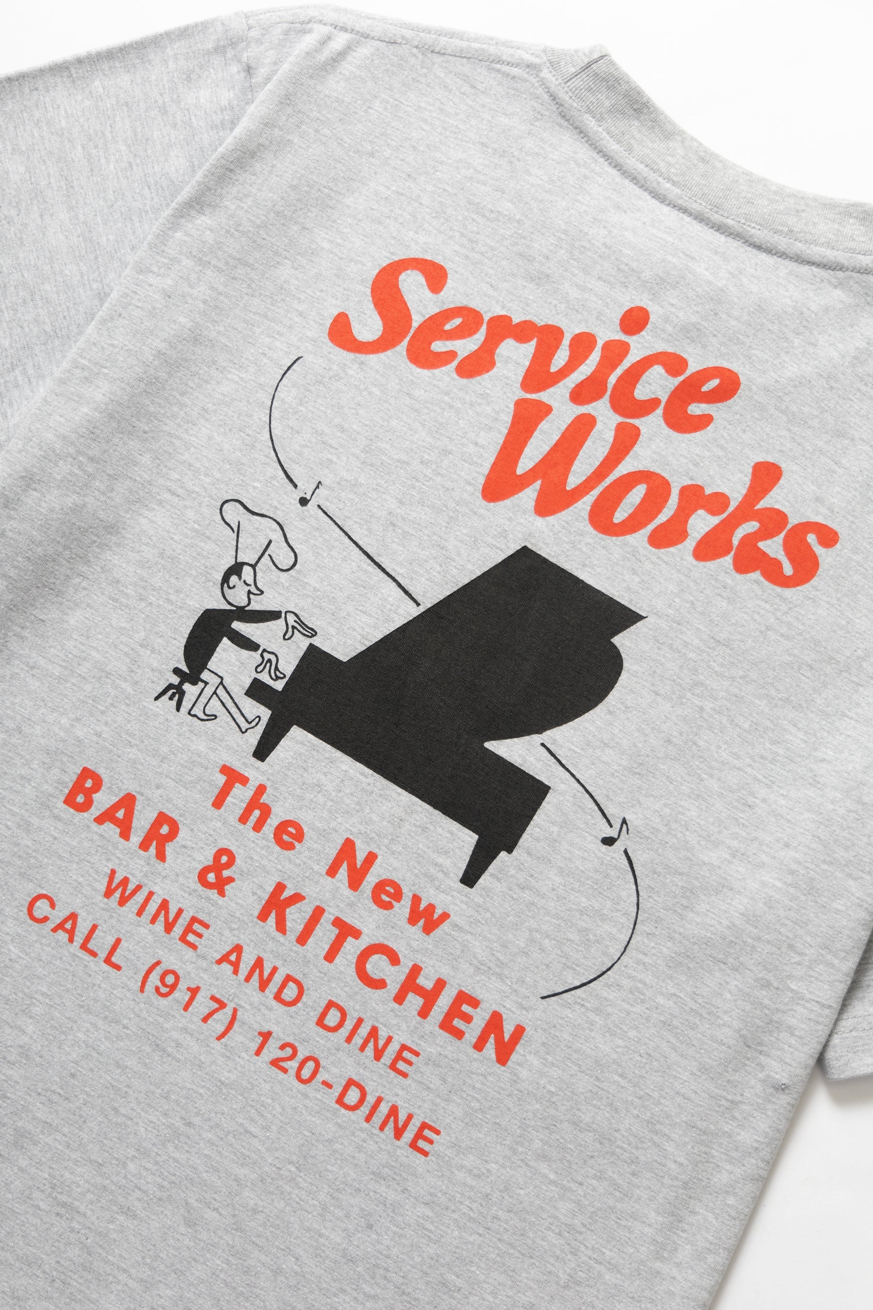 Bar & Kitchen Tee - Heather Grey - Image 2
