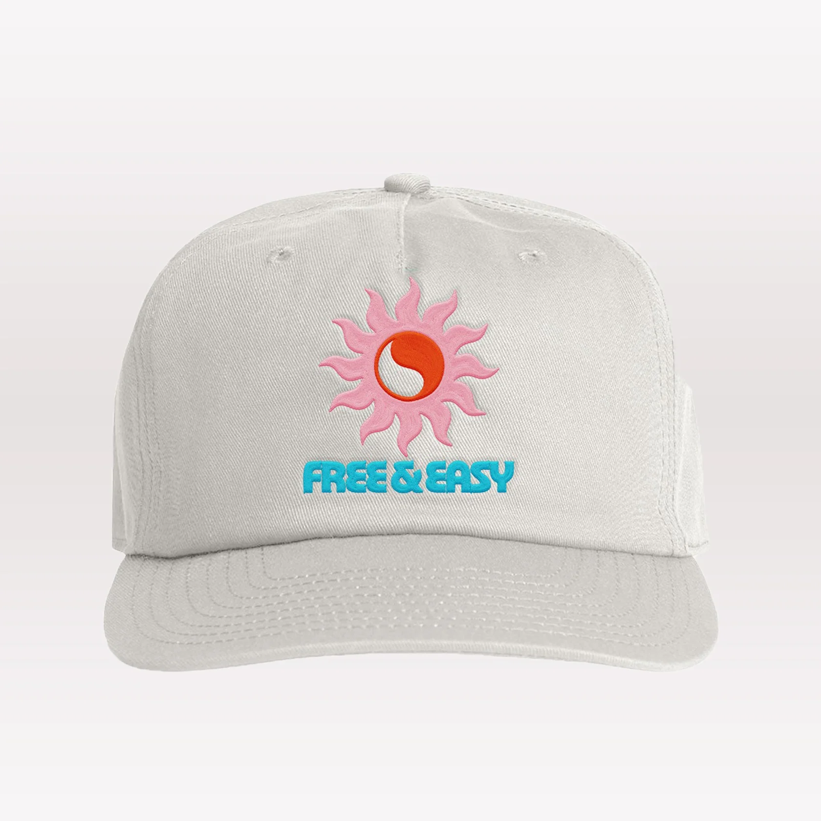 Blissed Out Strapback Hat - Bone
