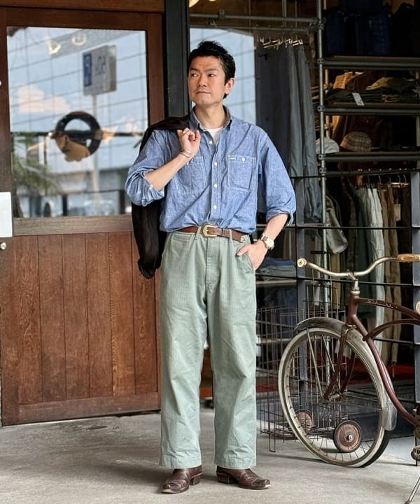 Chambray Work Shirt - Sax - Image 4