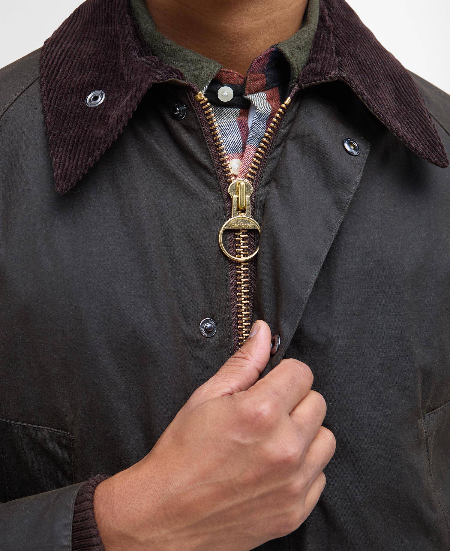 Classic Bedale Waxed Jacket - Olive - Image 5