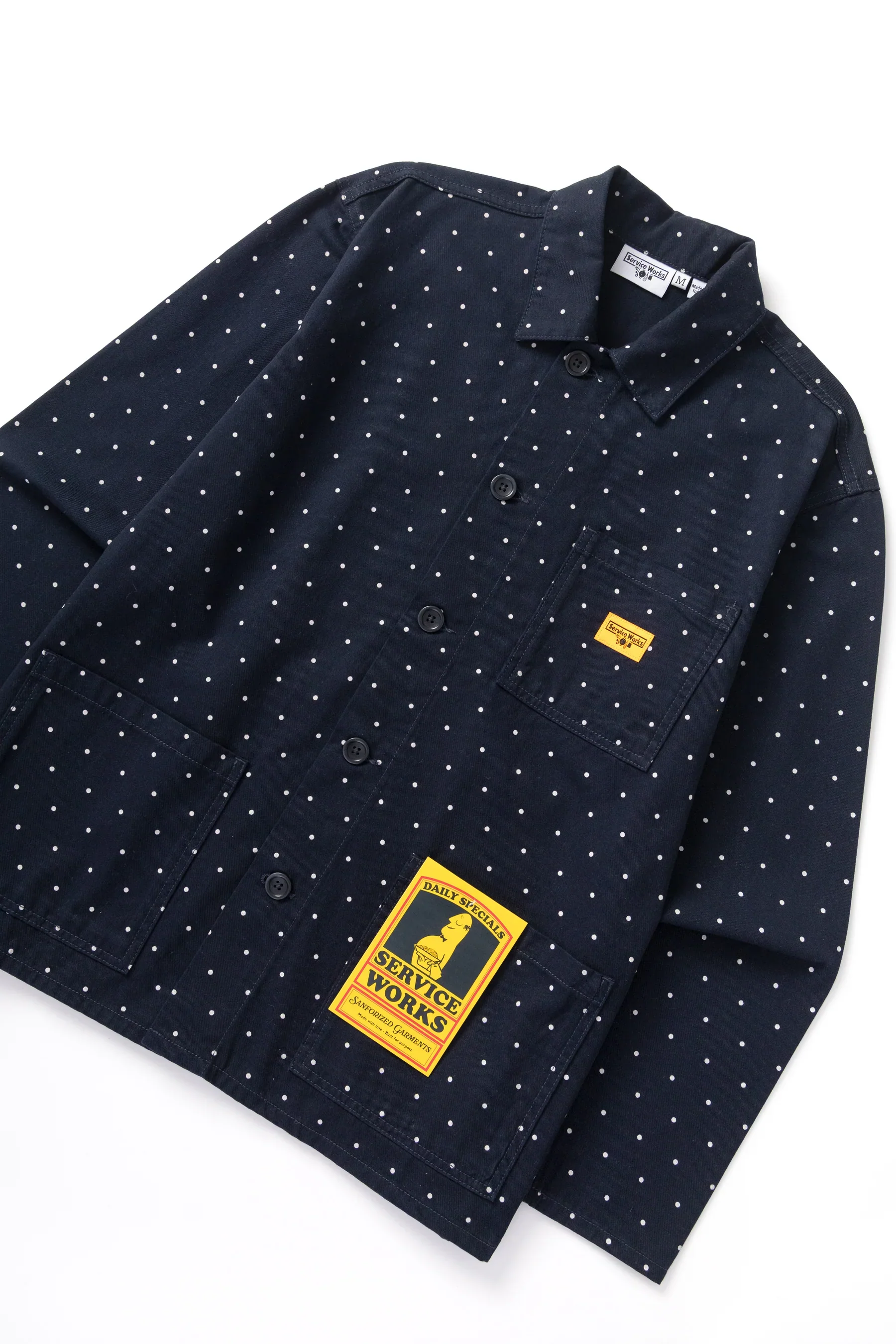 Classic Chore Shirt - Navy Polka Dot - Image 2