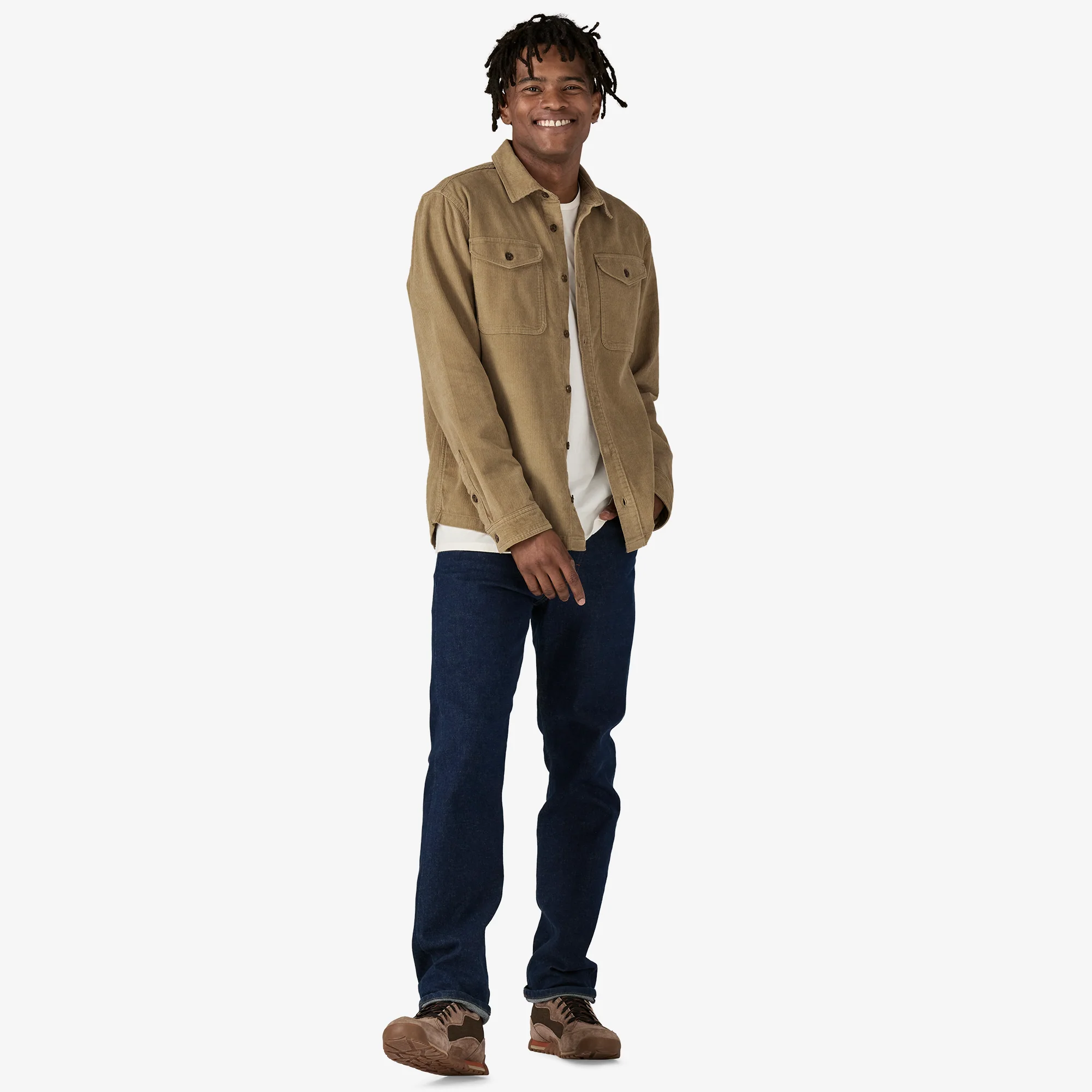 Corduroy Shirt - Seabird Grey - Image 3