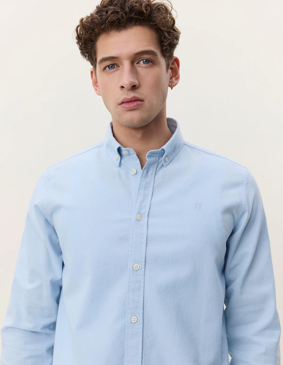 Cotton Linen Shirt - Skyway Blue - Image 4