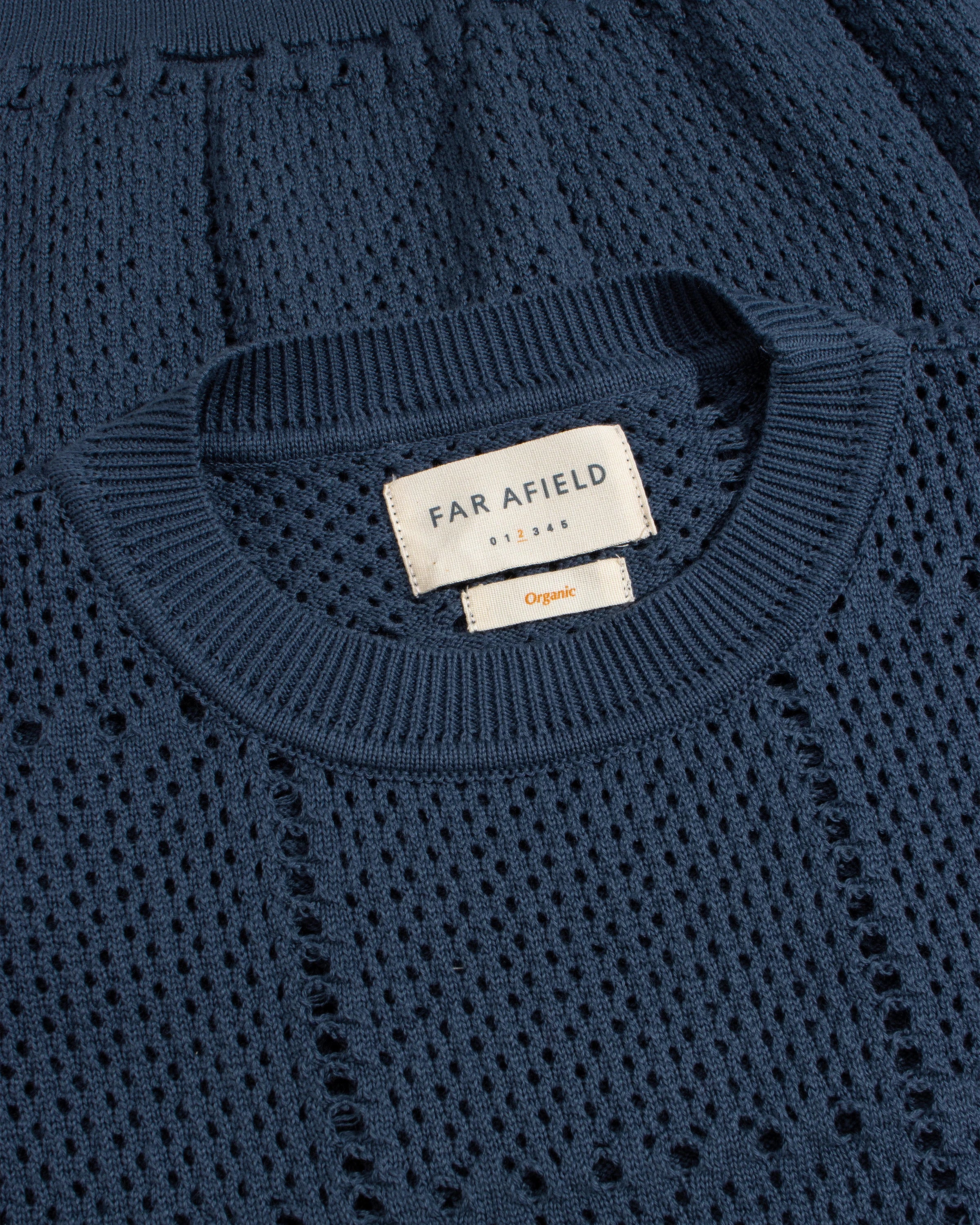 Crochet Crewneck Knit - Blue - Image 3