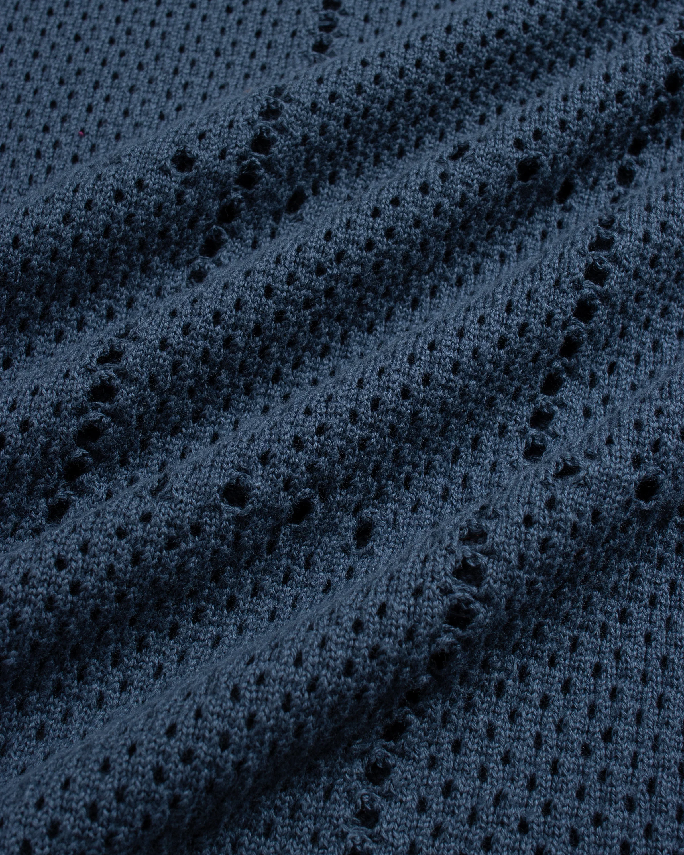 Crochet Crewneck Knit - Blue - Image 4