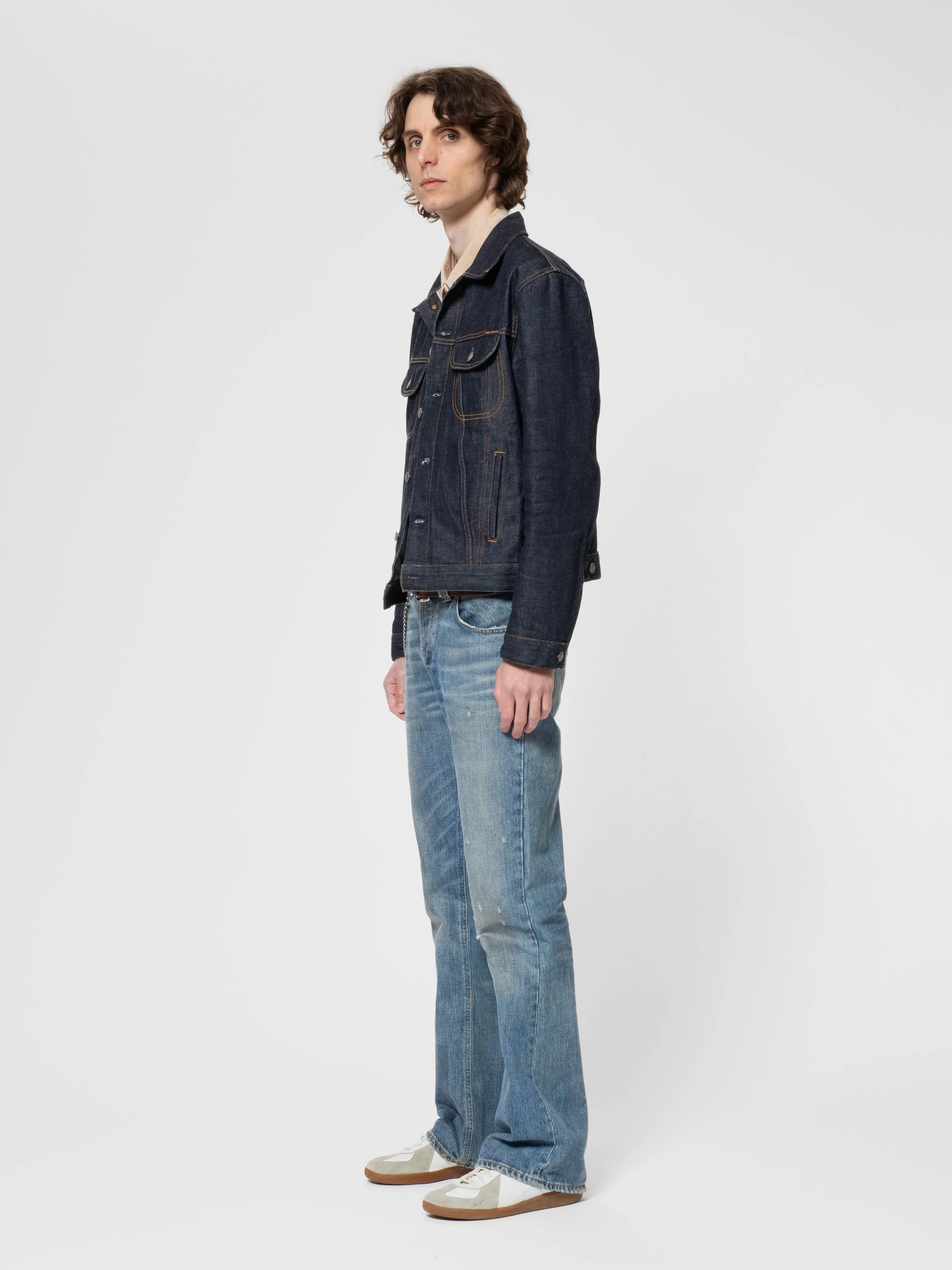 Danny Ace Selvage Denim Jacket - Dry Blue - Image 4