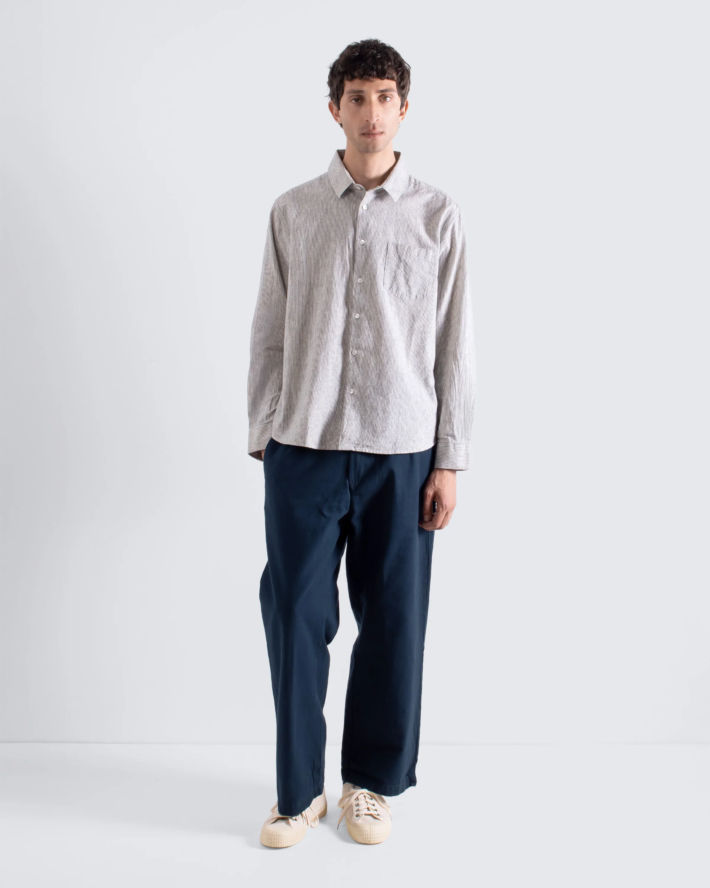 Day Shirt- Stone Stripe - Image 2