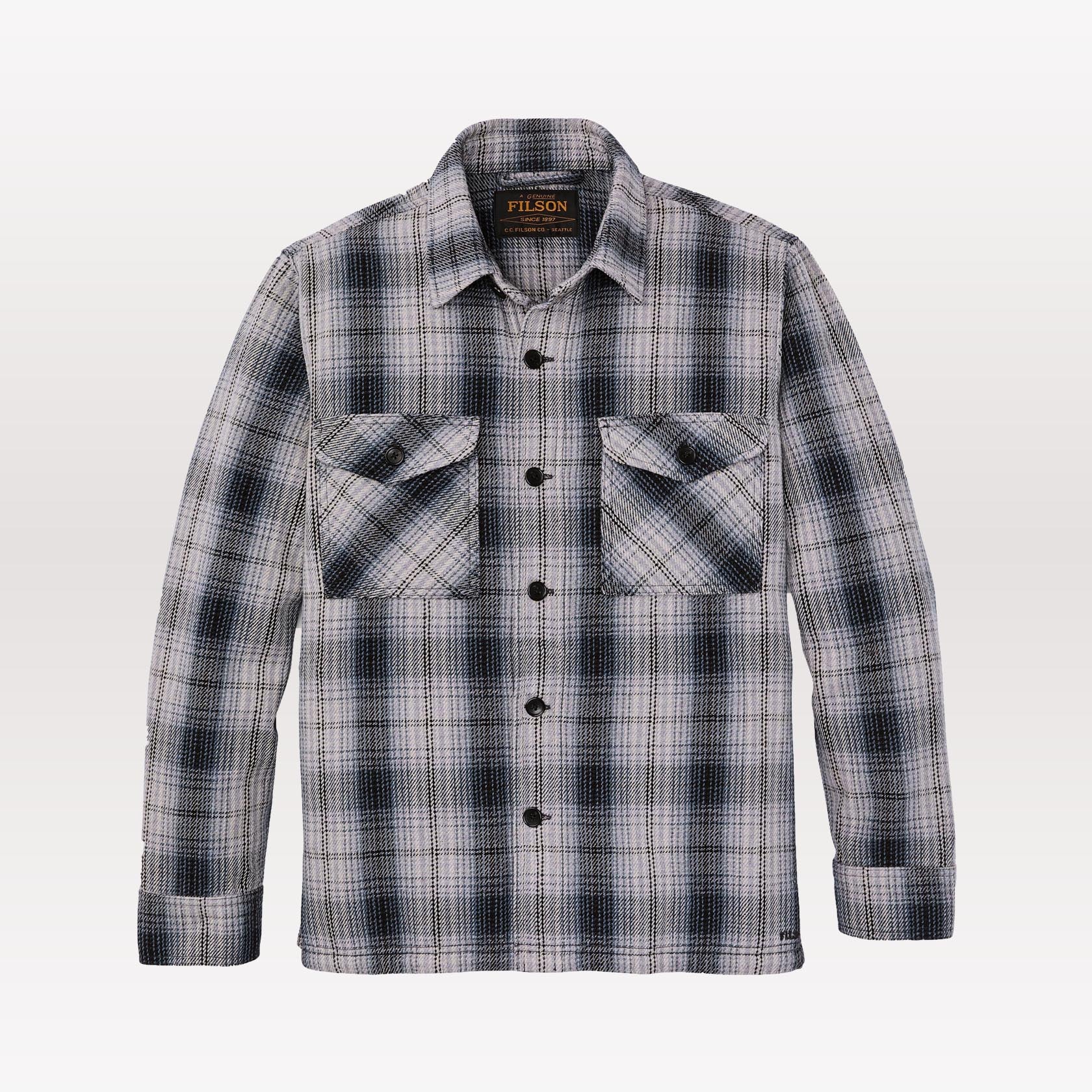 Deer Island Jac-Shirt - Slate / Grey Ombre