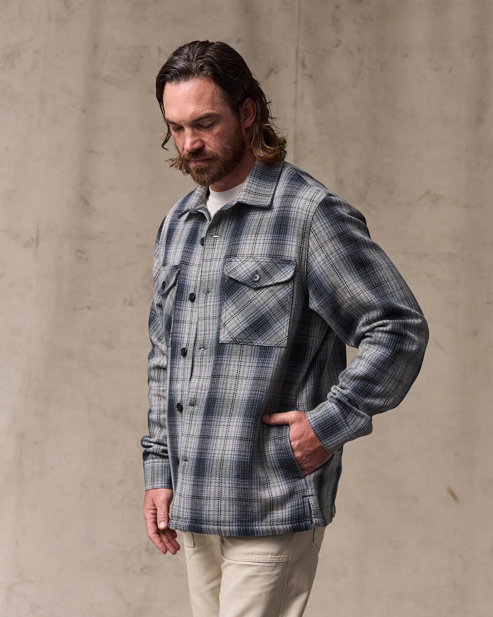Deer Island Jac-Shirt - Slate / Grey Ombre - Image 3