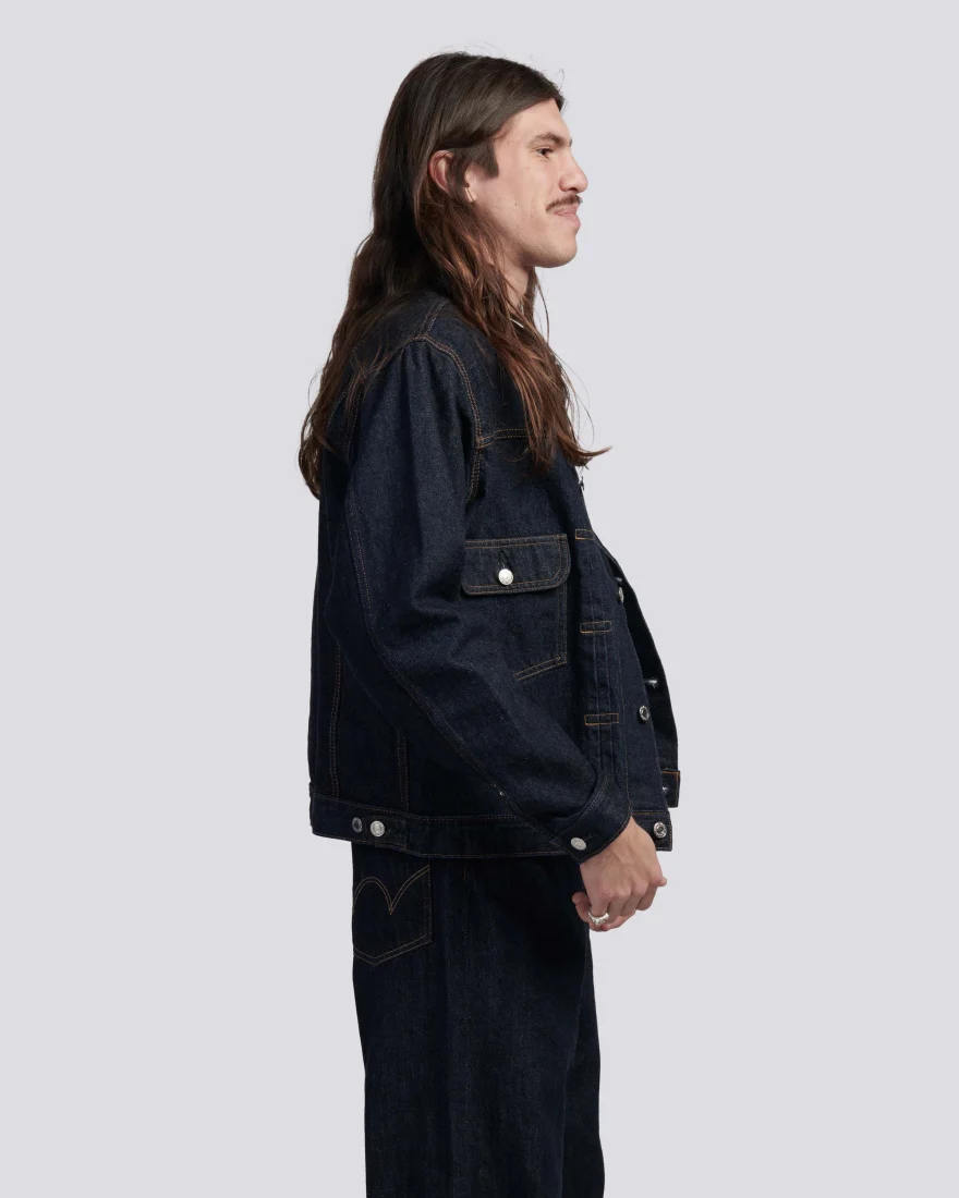 Denim Jacket - Blue Rinsed - Image 5