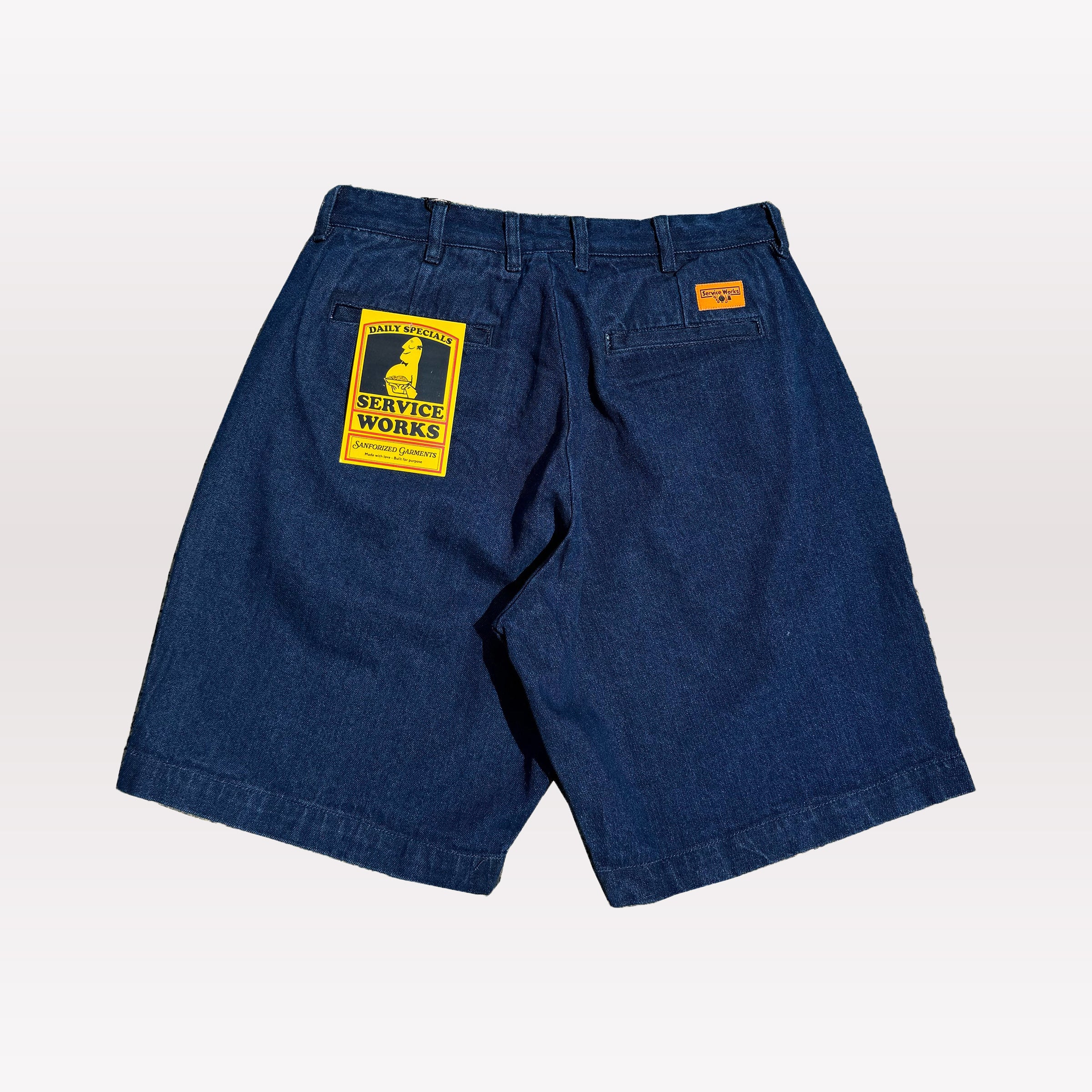 Denim Part Timer Shorts - Dark Wash - Image 3