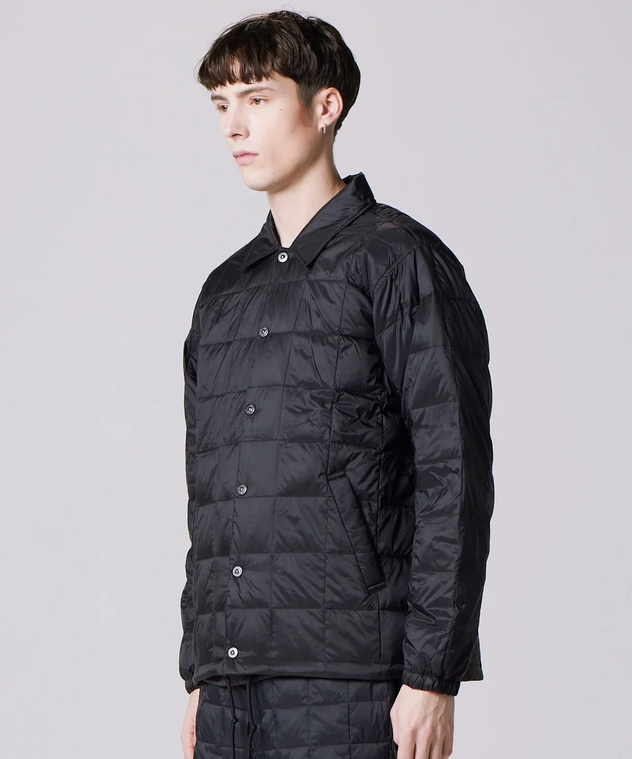 Down Coach Jacket - Black - Image 3