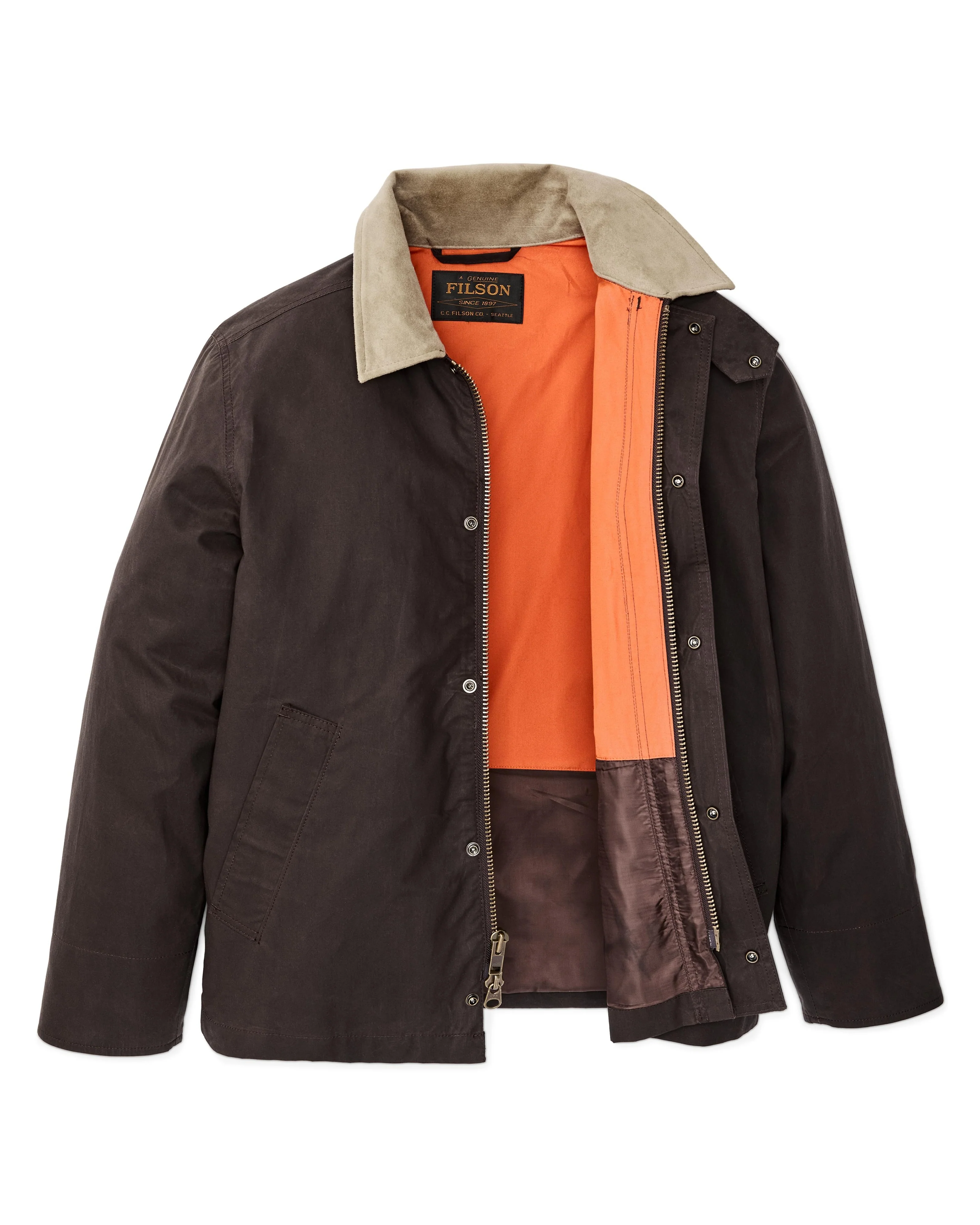 Dry Wax Short Field Jacket - Dark Brown - Image 2