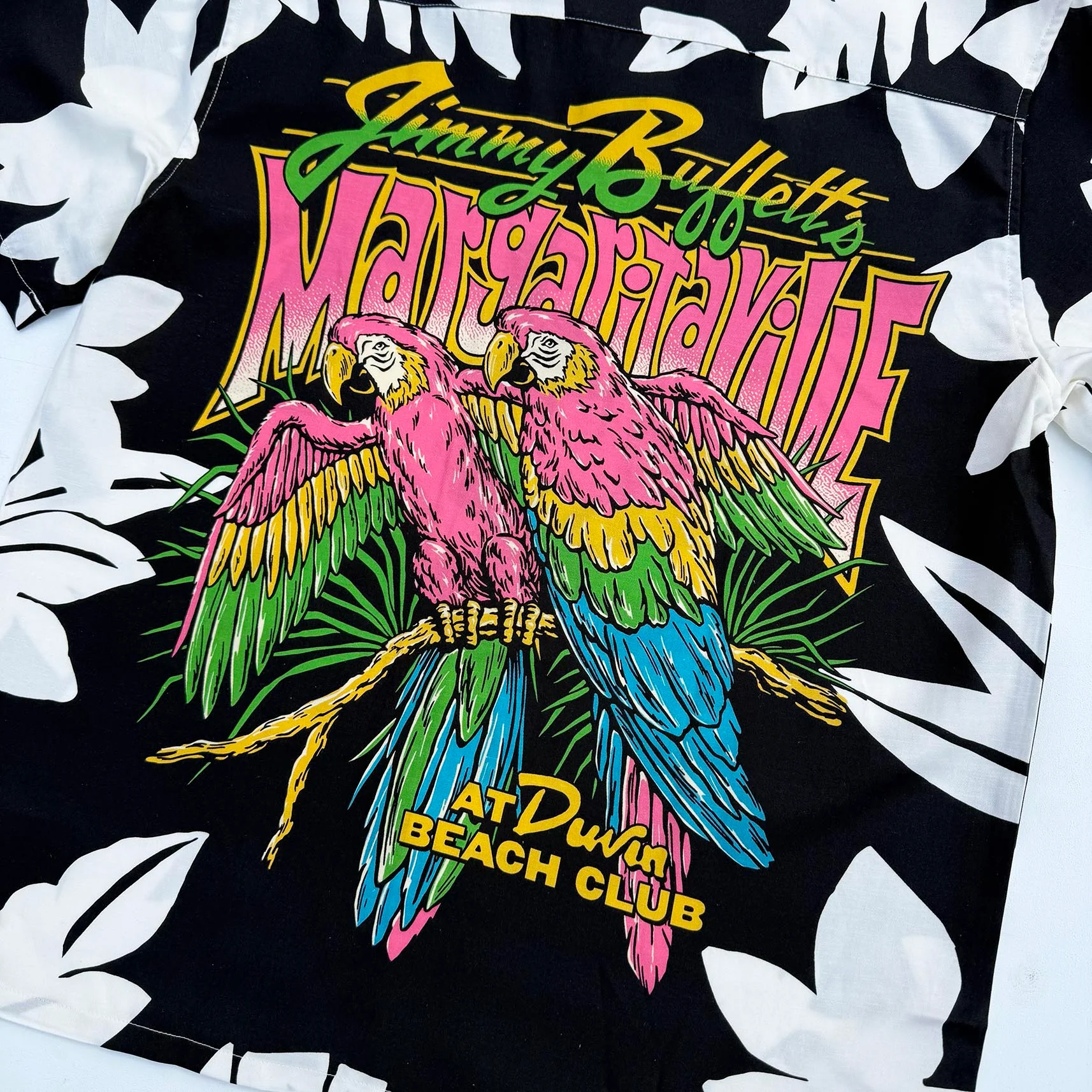 Duvin X Margaritaville Beach Club Button Up - Black - Image 3