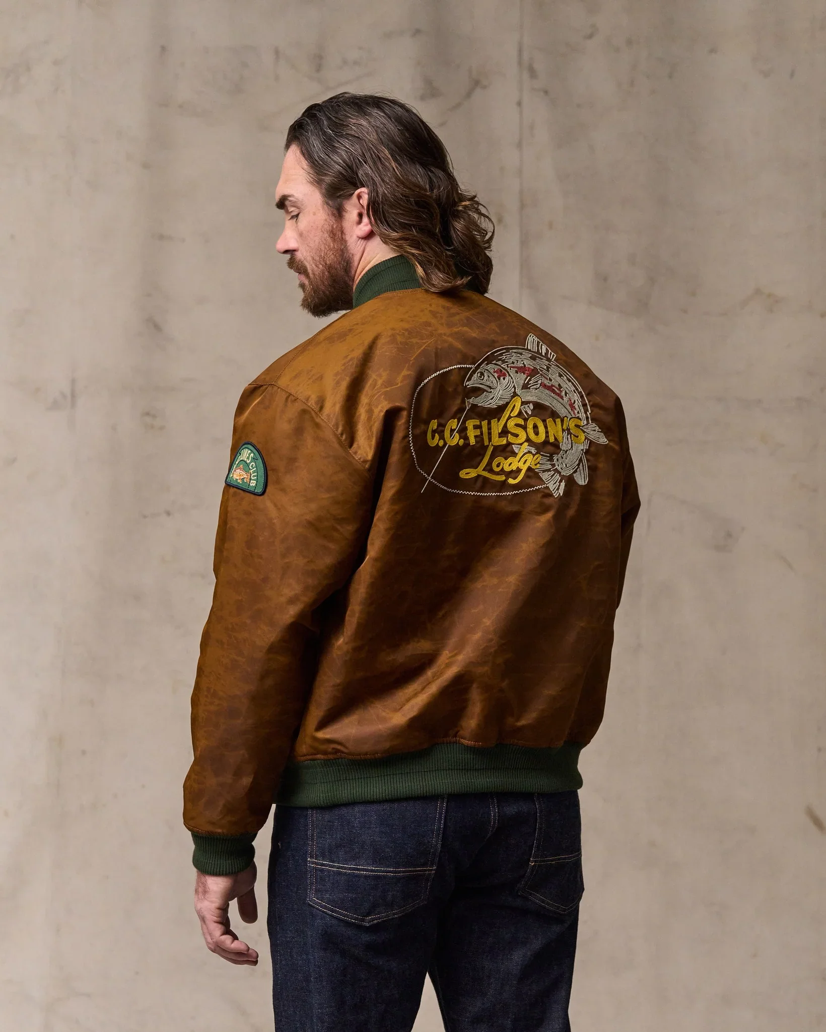 Embroidered Montlake Jacket - Whiskey - Image 4