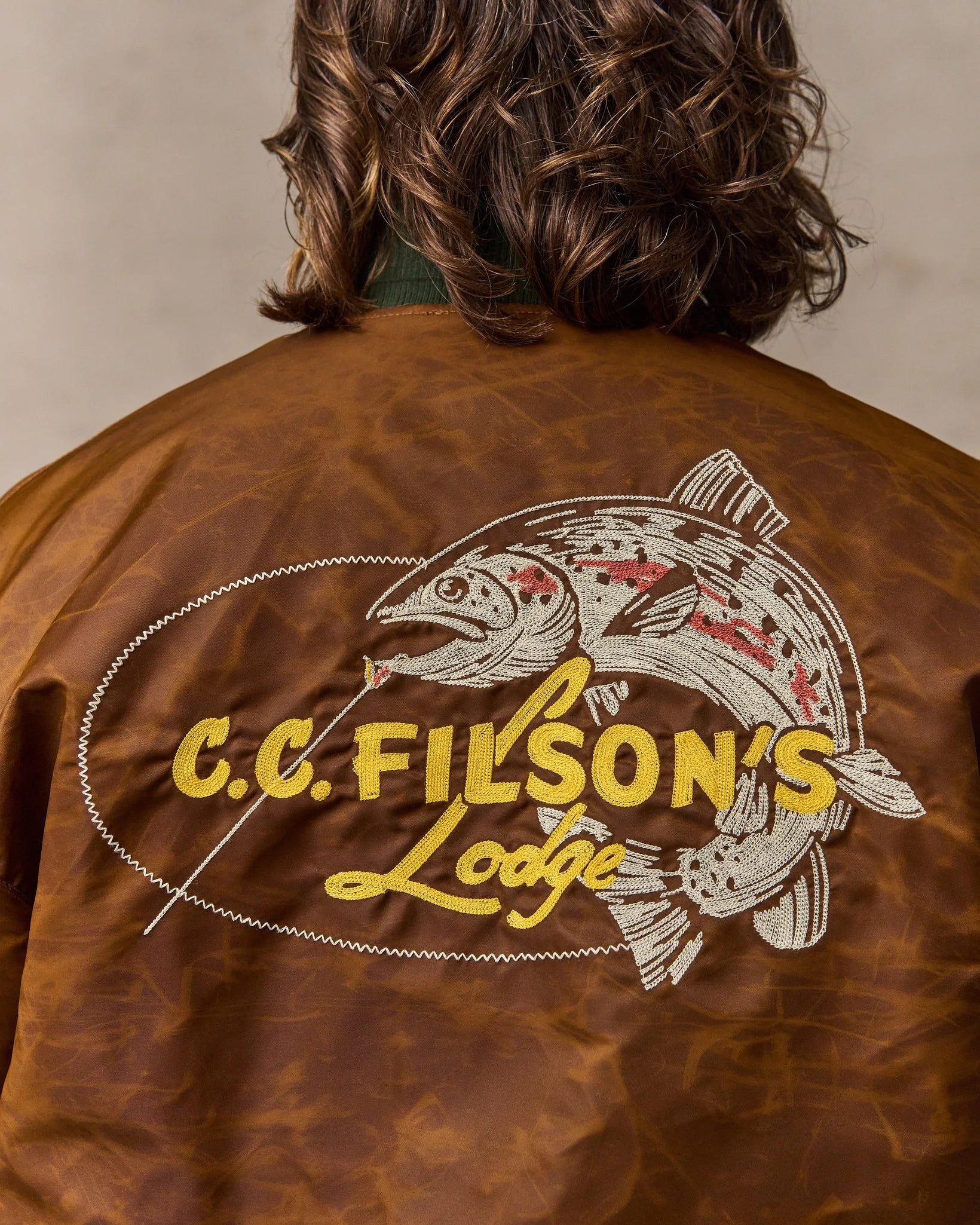 Embroidered Montlake Jacket - Whiskey - Image 5