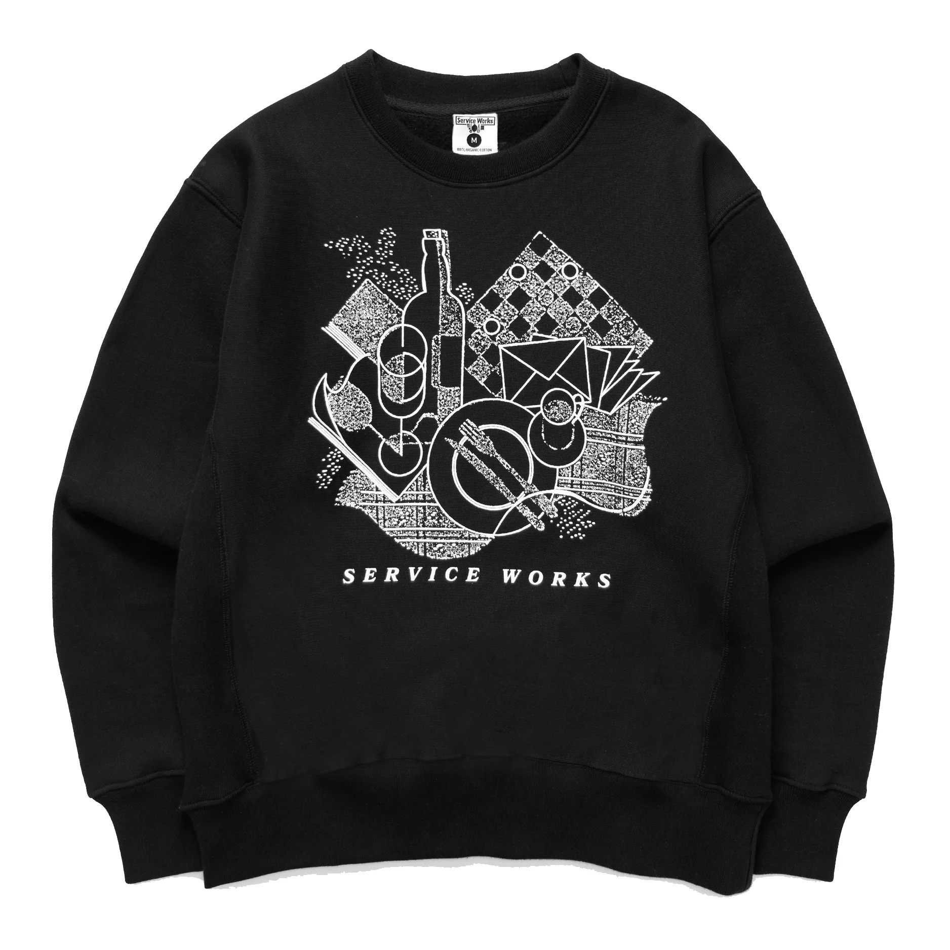 Frequent Flyer Crewneck- Black