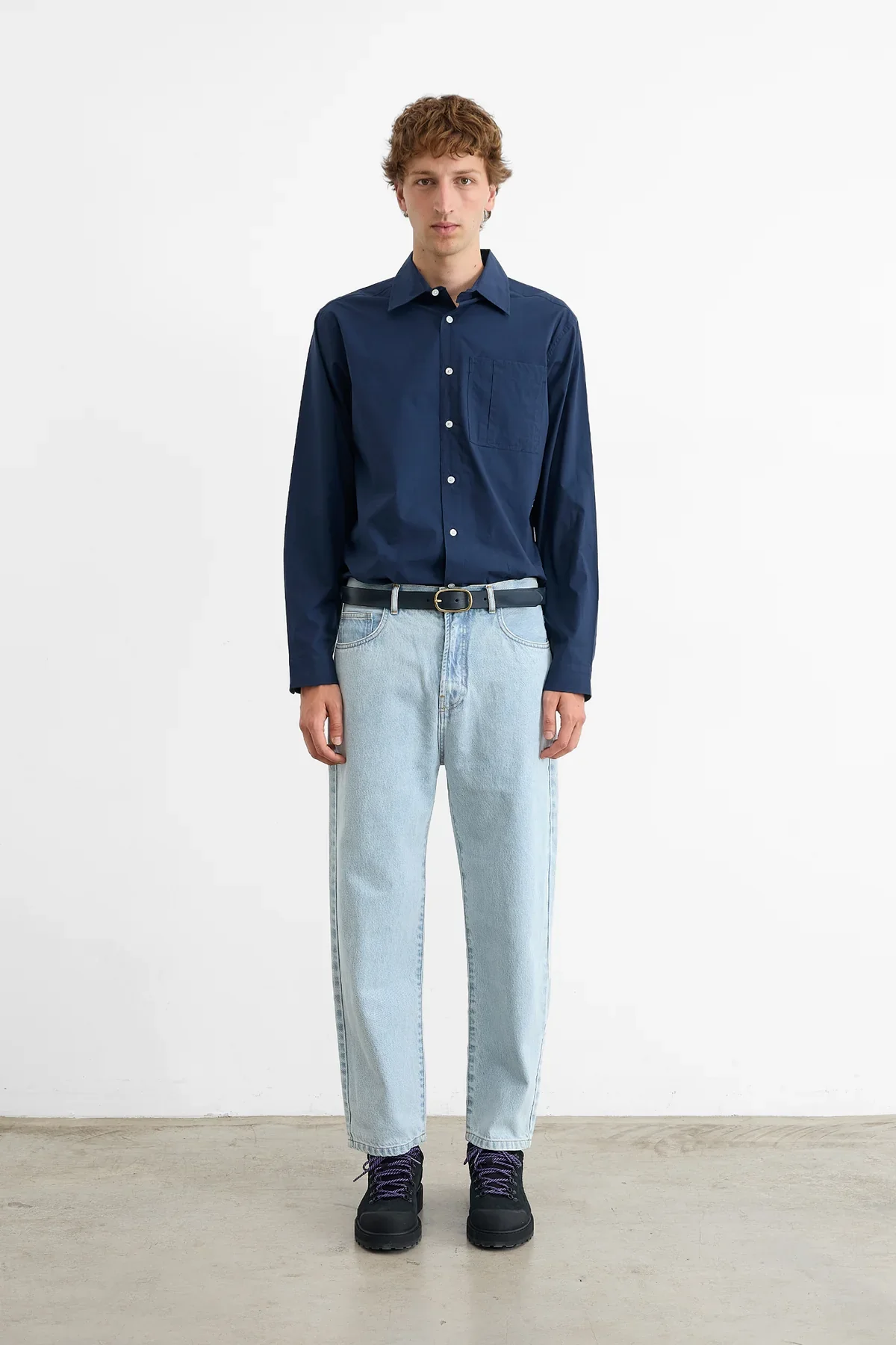 Glasgow Shirt - Navy - Image 3