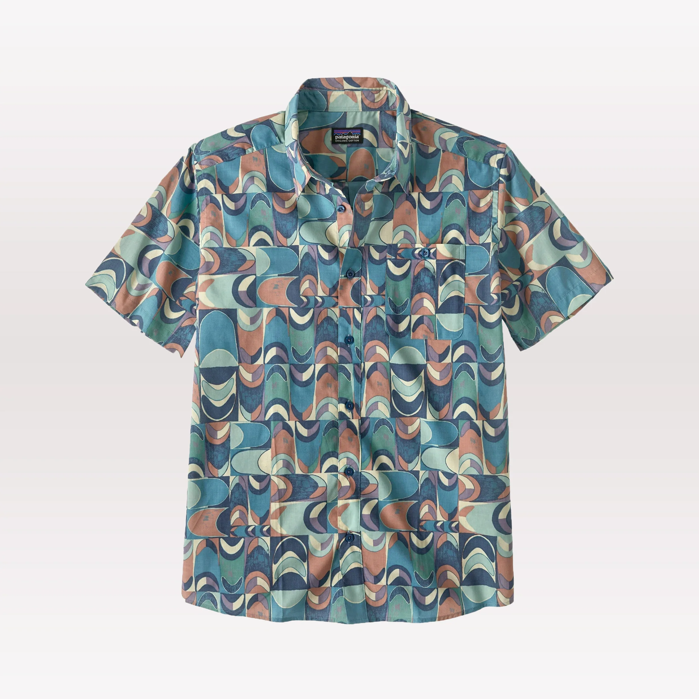 Go To Shirt - Swallowtail Geo: Still Blue