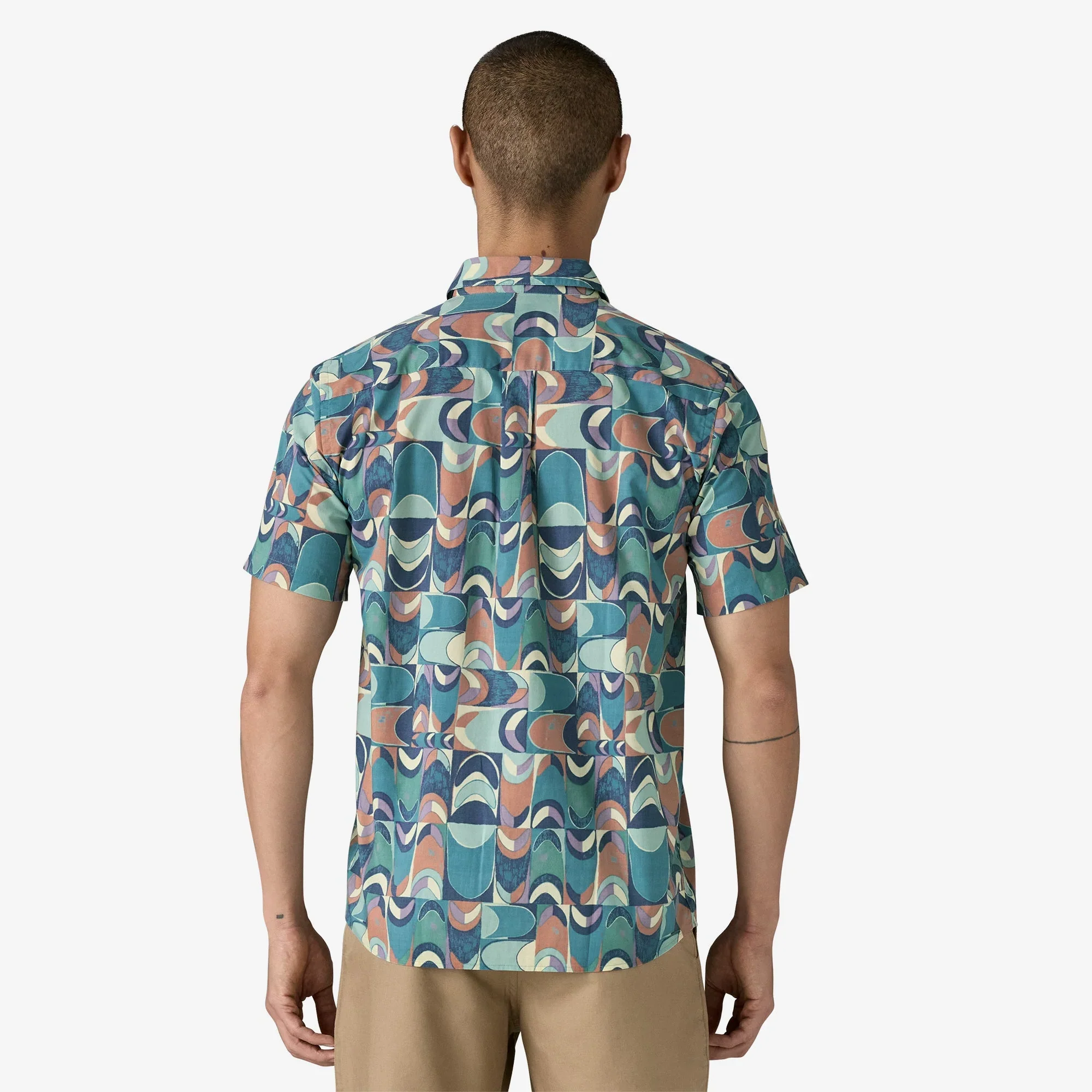 Go To Shirt - Swallowtail Geo: Still Blue - Image 3