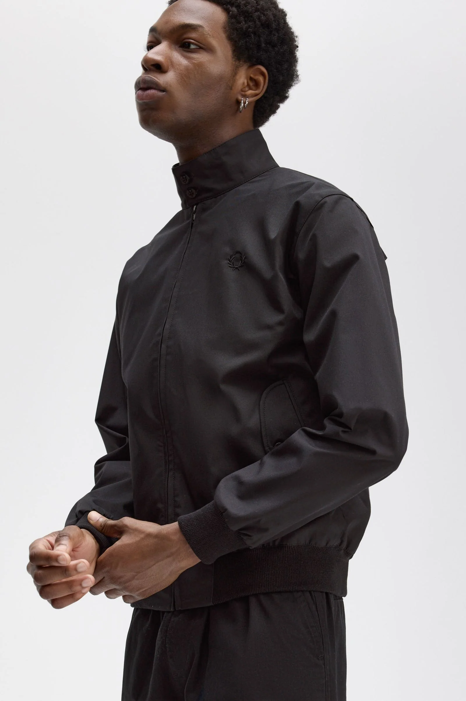 Made In England Harrington Jacket - Black - Image 5