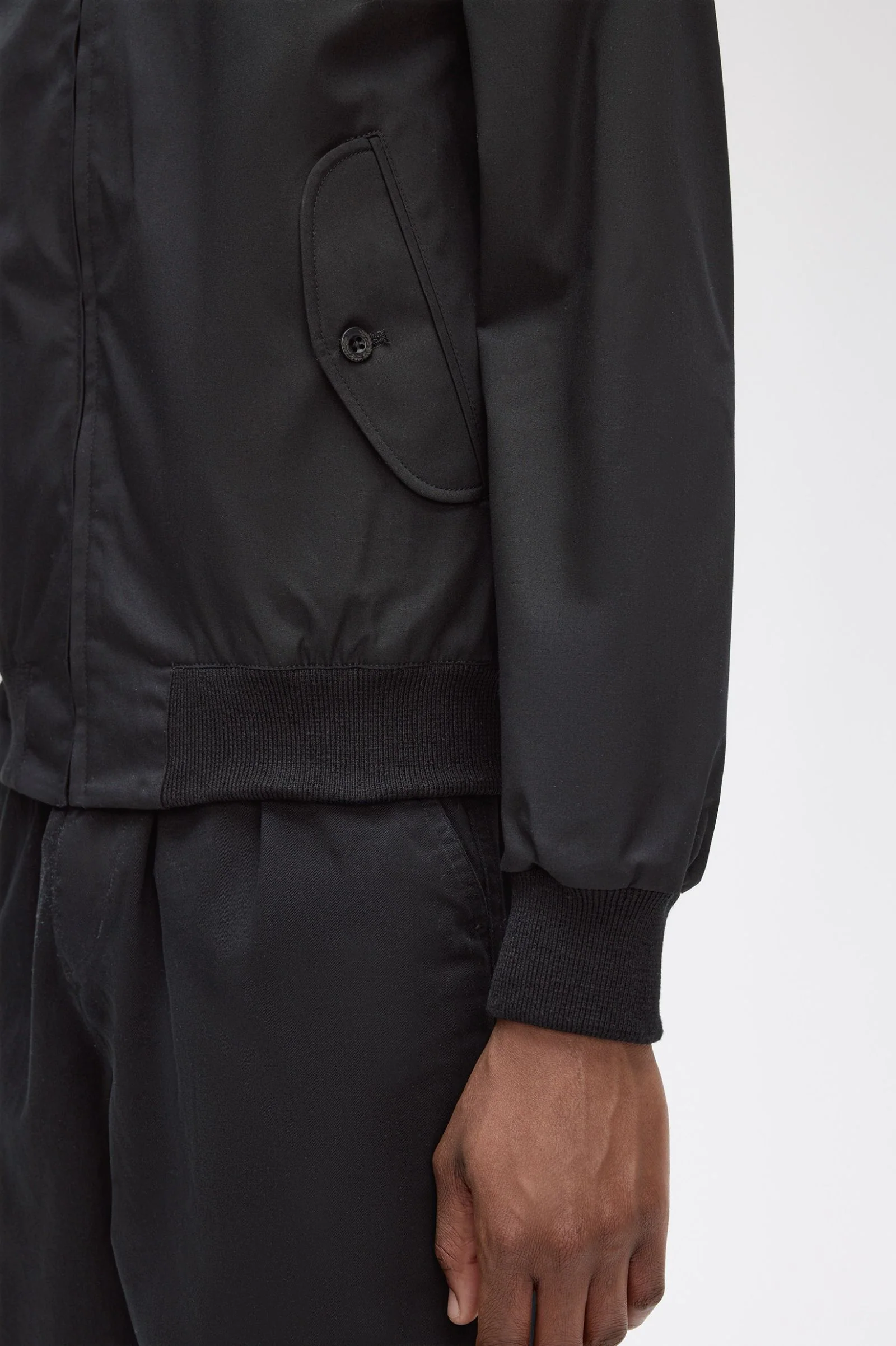 Made In England Harrington Jacket - Black - Image 7