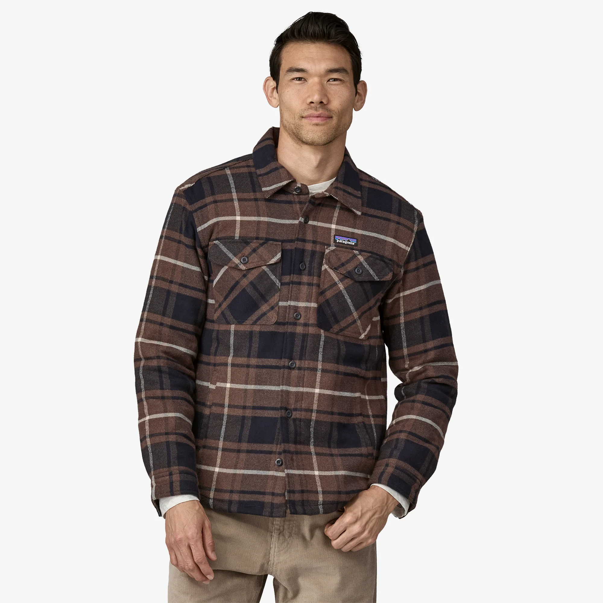 Insulated Lightweight Fjord Flannel Shirt - Molasses Brown - Image 2
