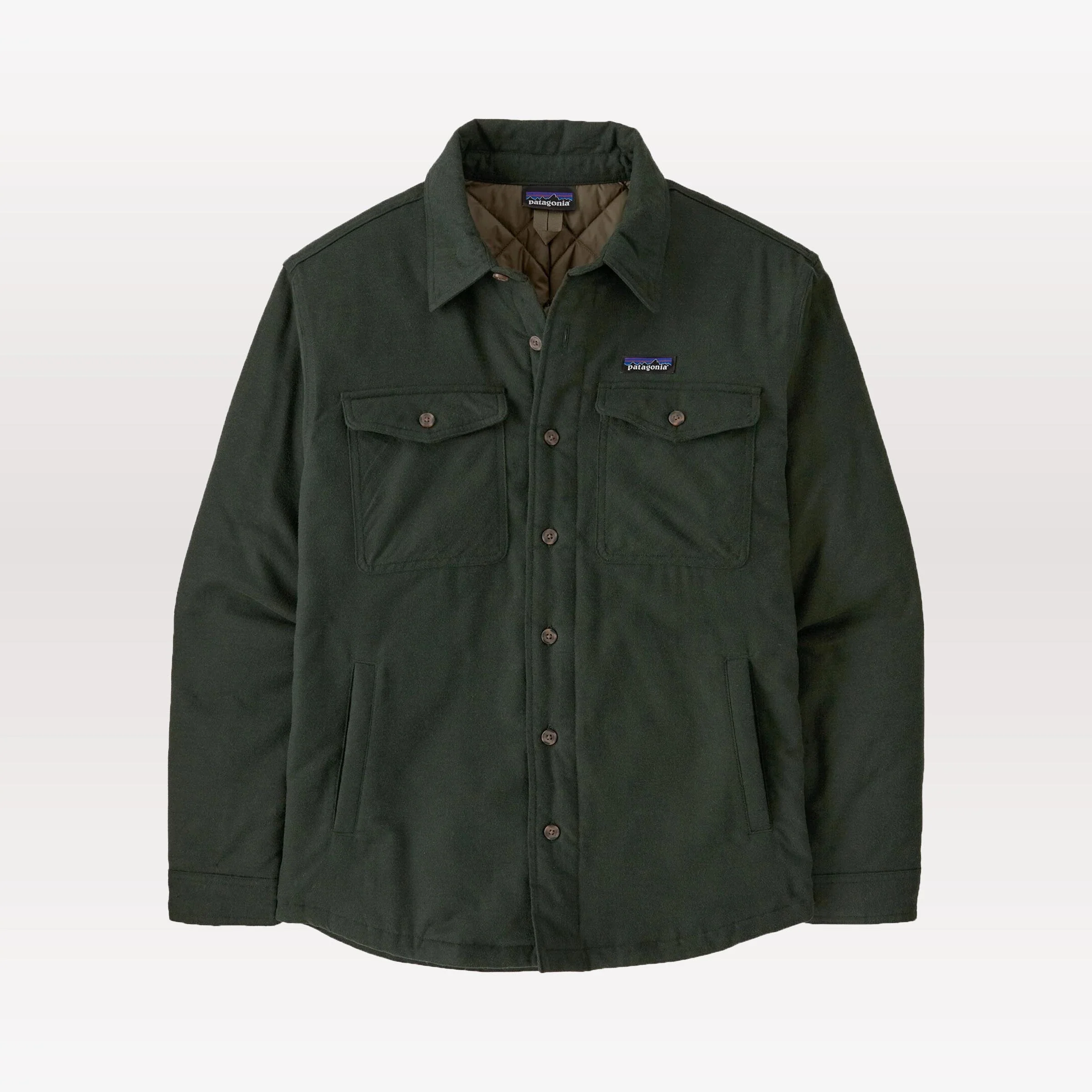 Insulated Lightweight Fjord Flannel Shirt - Old Growth Green