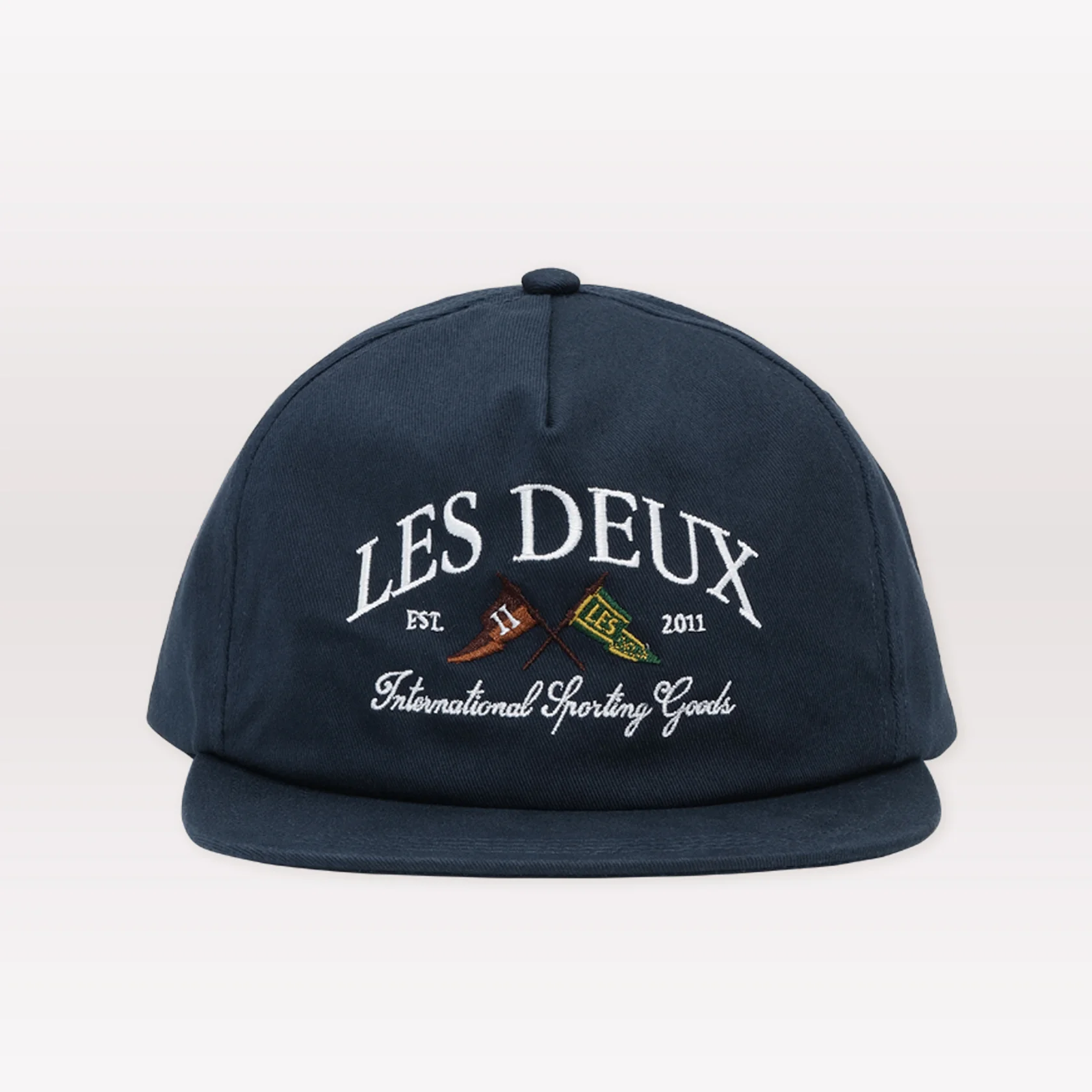 Ivy League Organic Letterman Cap - Navy