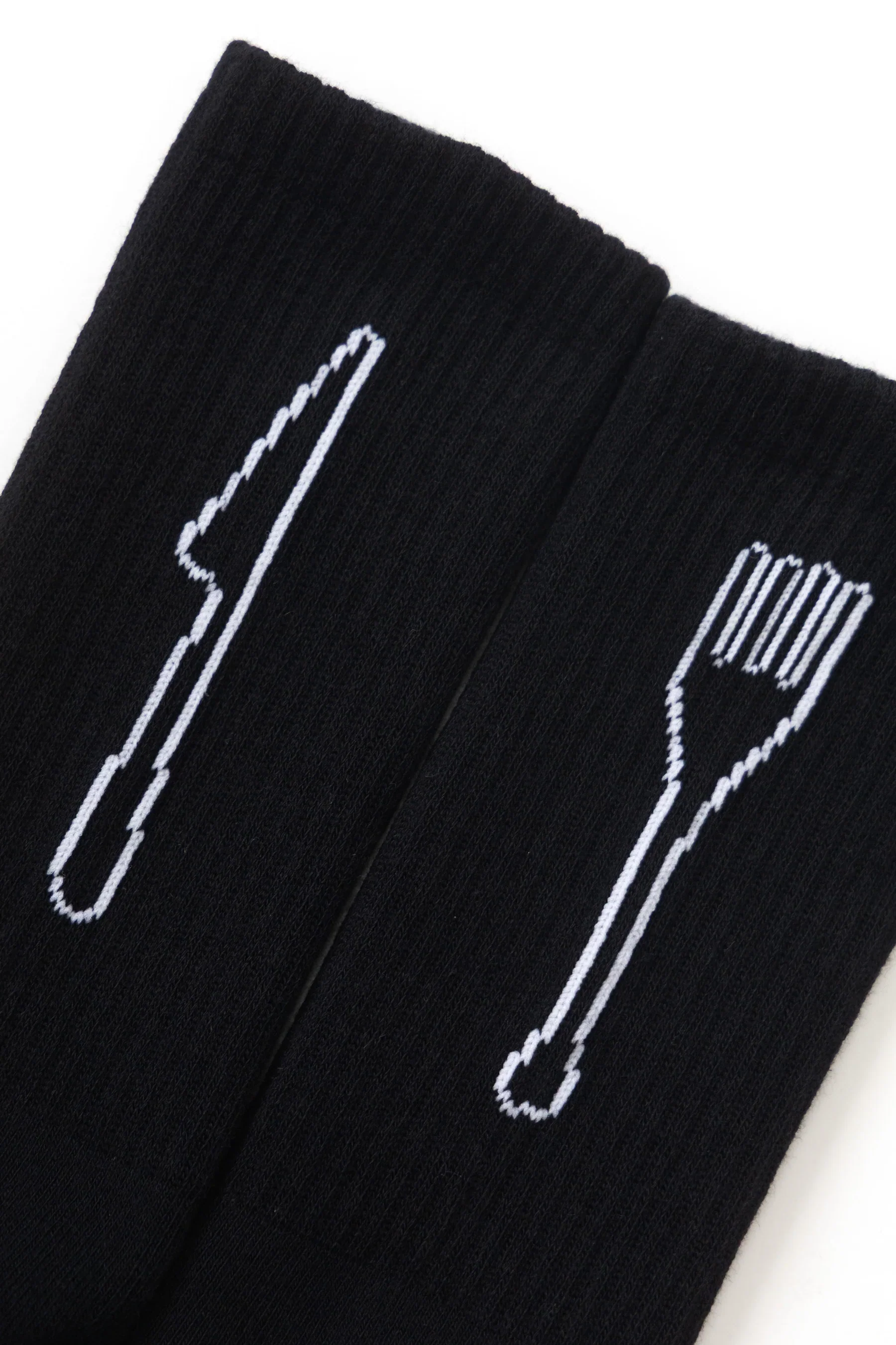 Knife & Forks Socks - Black - Image 2
