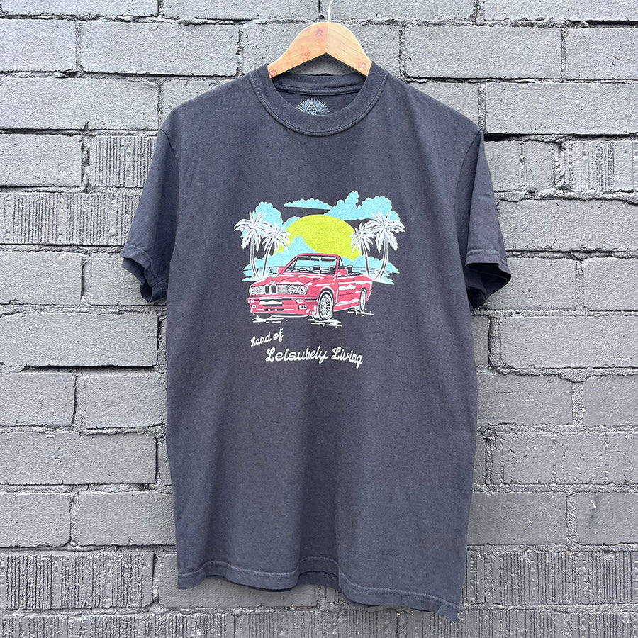 Leisurely Living T-Shirt - Washed Black