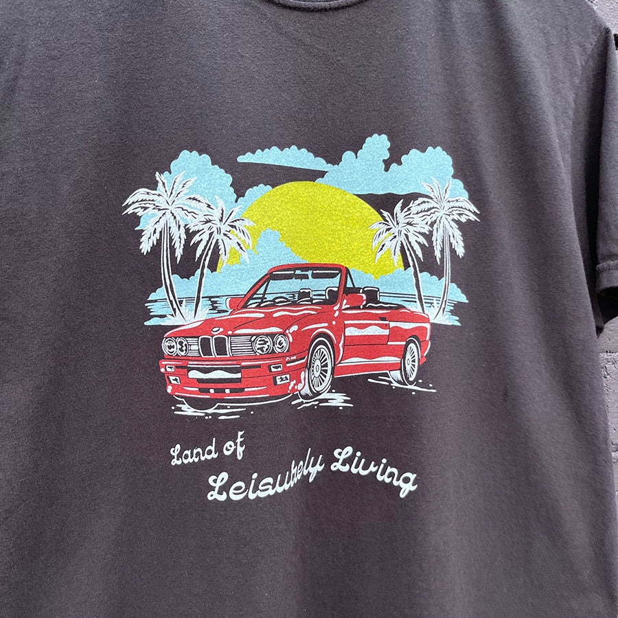 Leisurely Living T-Shirt - Washed Black - Image 4