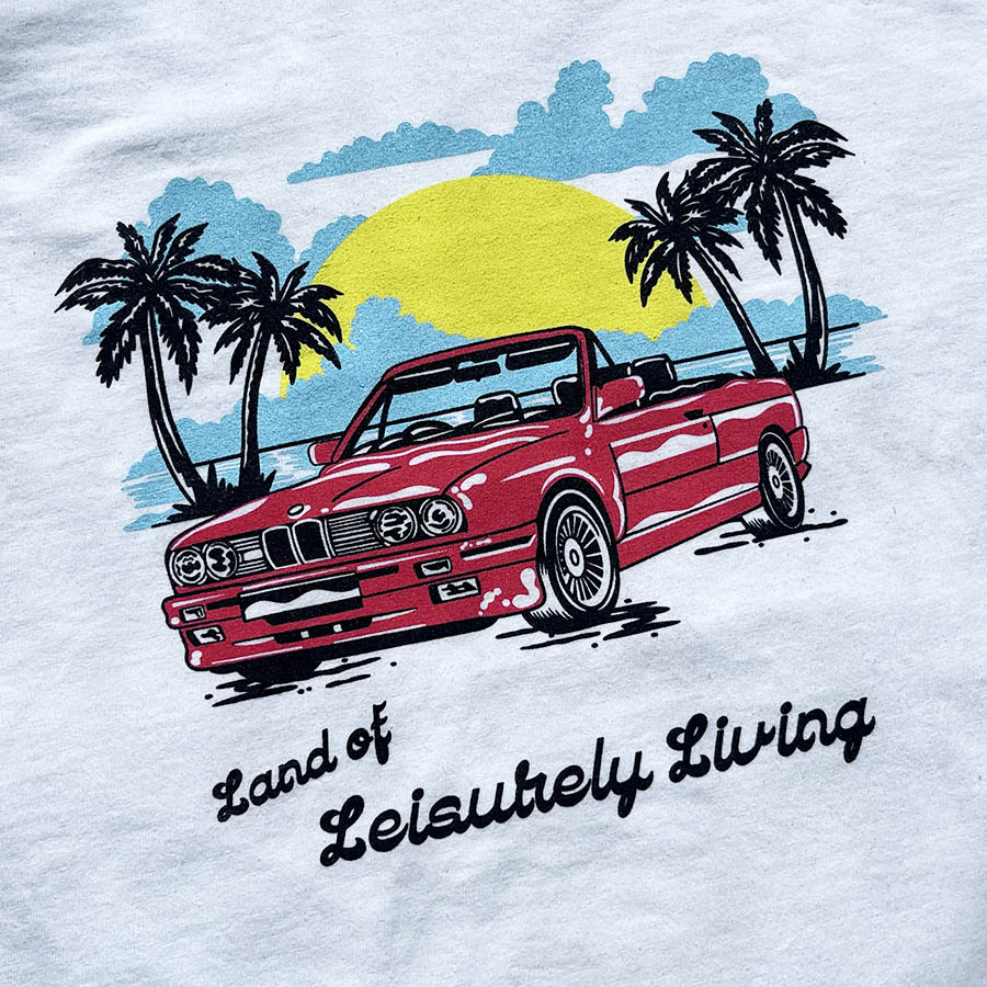Leisurely Living T-Shirt - Washed White - Image 3