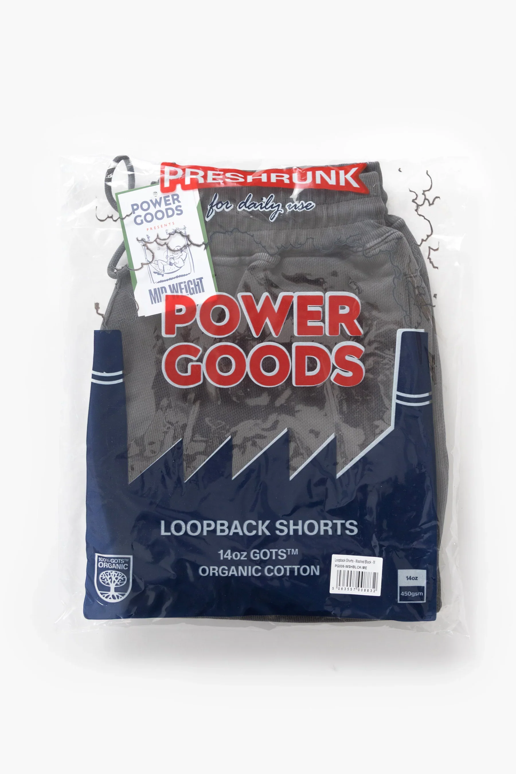 Loopback Sweat Shorts - Washed Black - Image 5