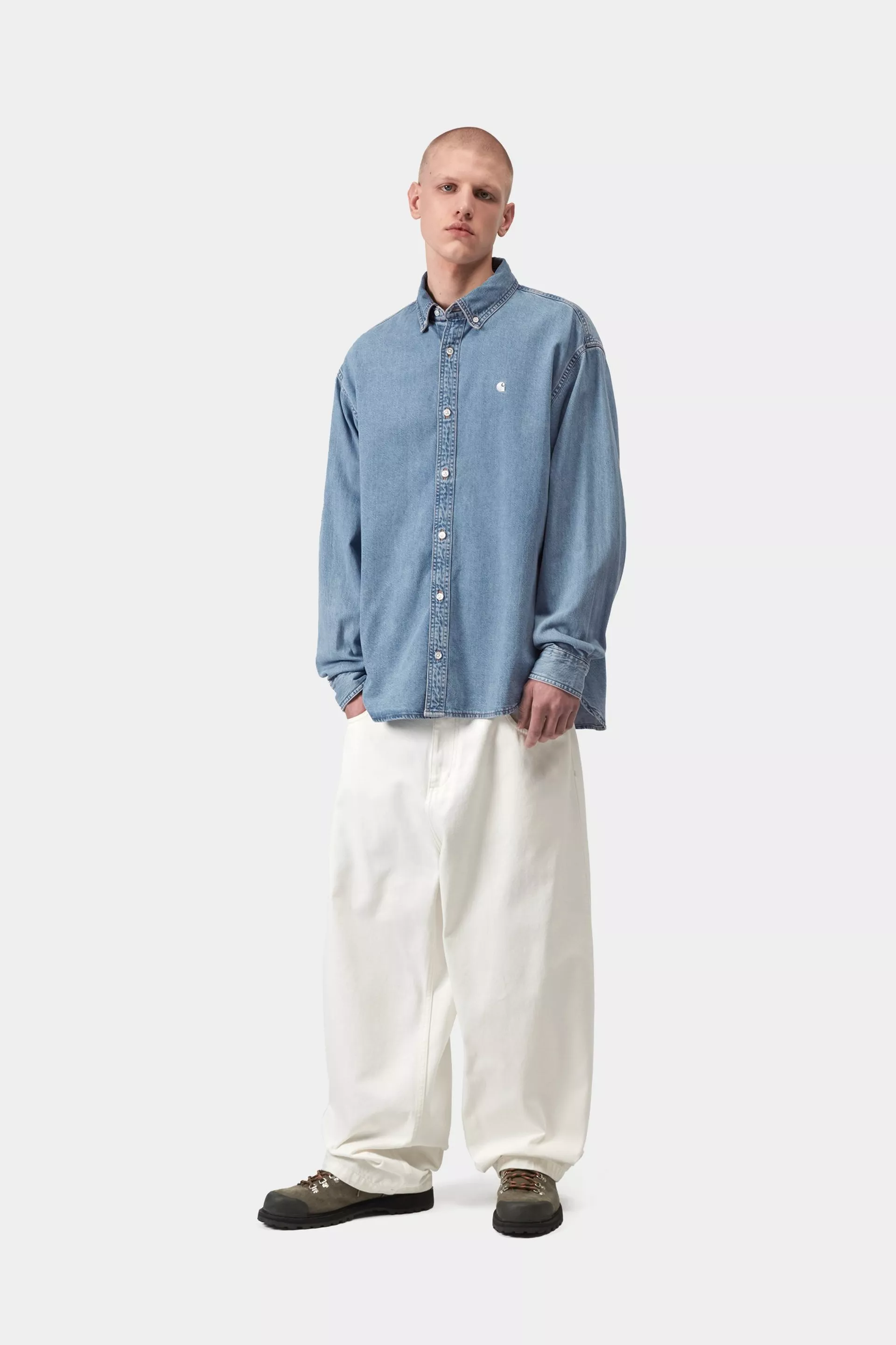 Lucas Shirt - Blue Bleached - Image 6