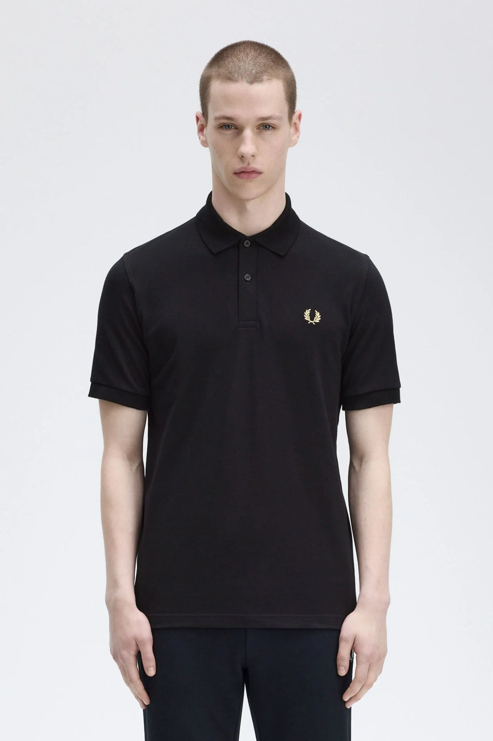 M3 Made In England Polo - Black / Champagne - Image 4