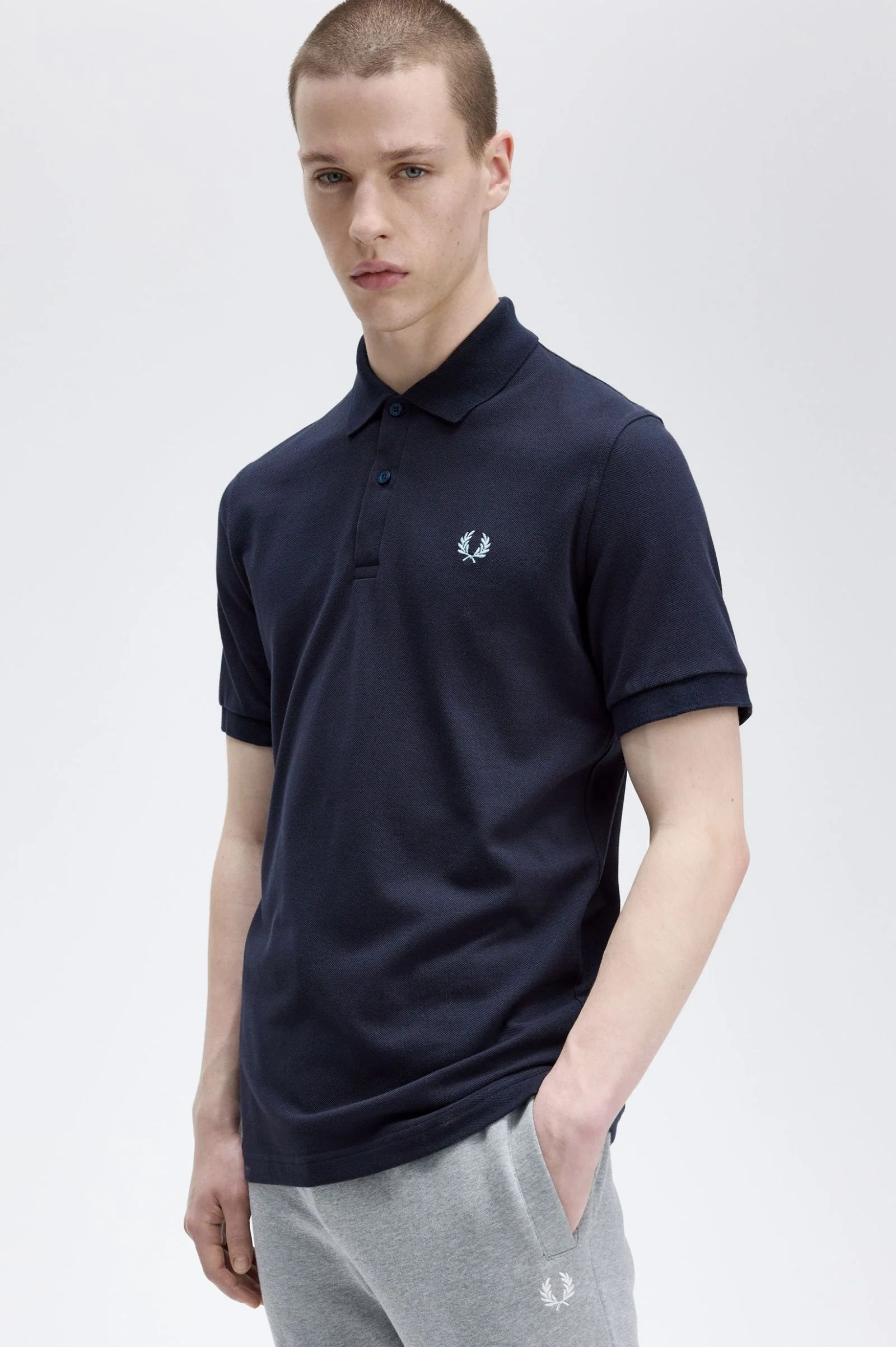 M3 Made In England Polo - Navy / Ice - Image 4