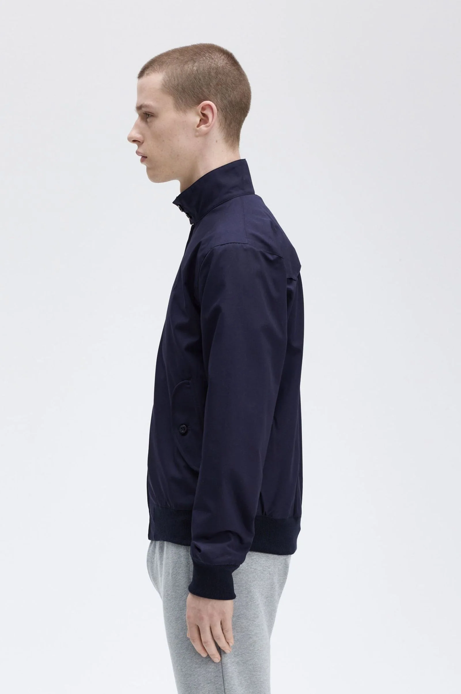 Made In England Harrington Jacket - Navy - Image 3