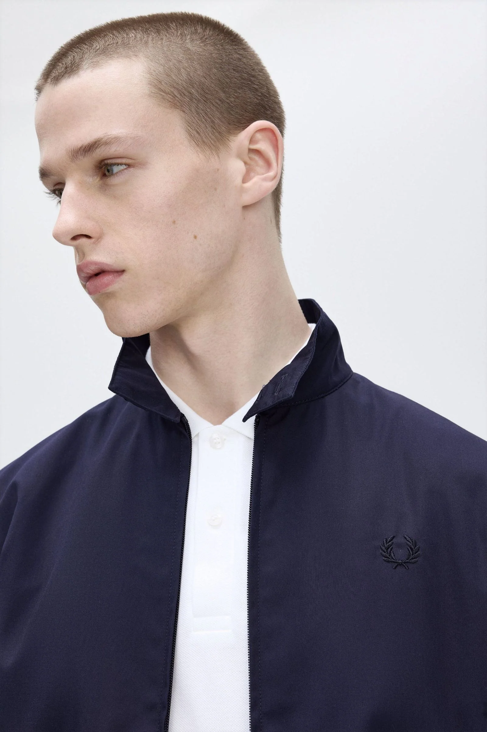 Made In England Harrington Jacket - Navy - Image 7