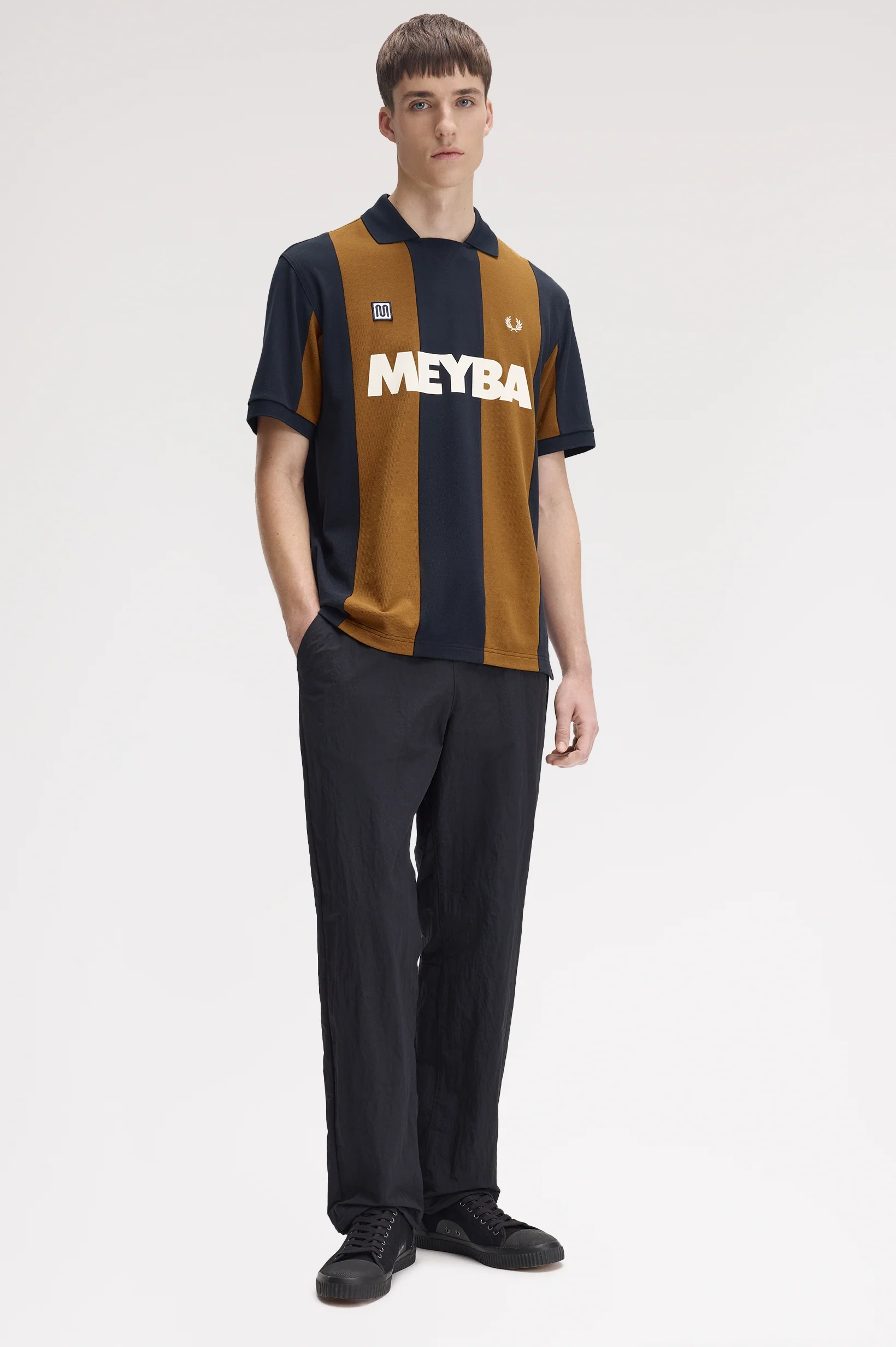 MEYBA X FP Cut & Sew Polo Shirt - Navy - Image 3