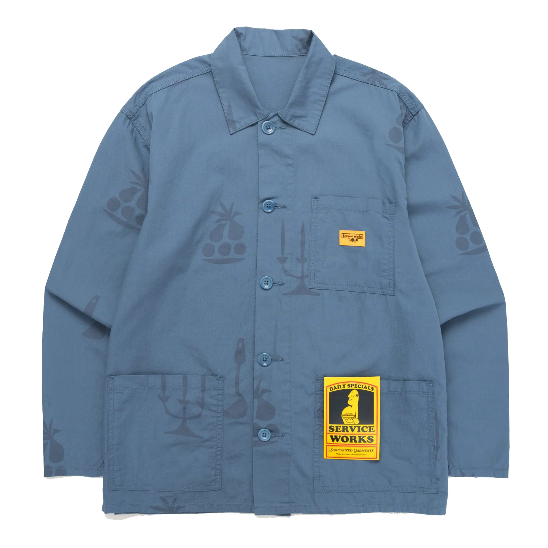 Nourish Printed Chore Shirt - Slate